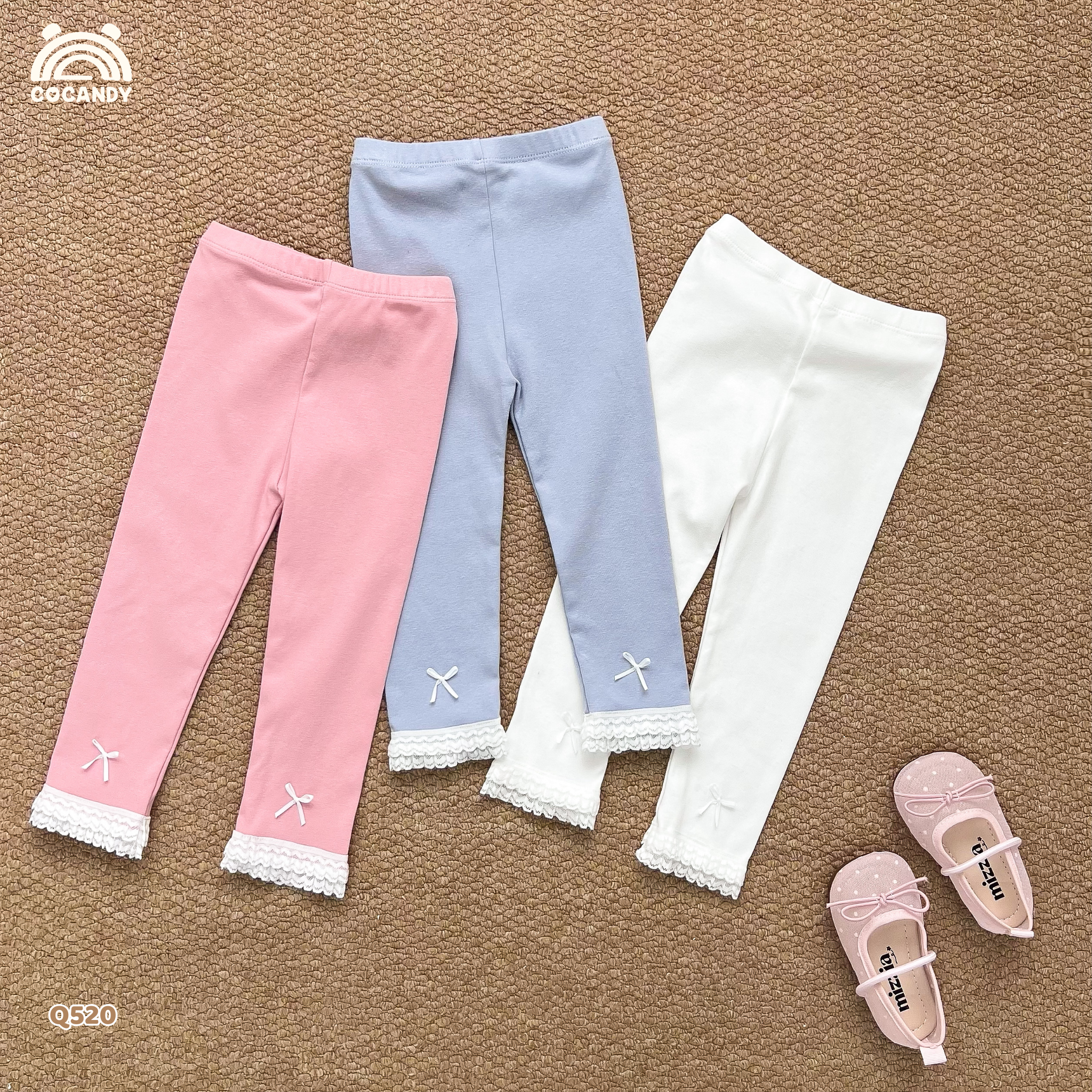 Quần dài legging HỒNG nhún ren 2 lớp_thumbnail_4
