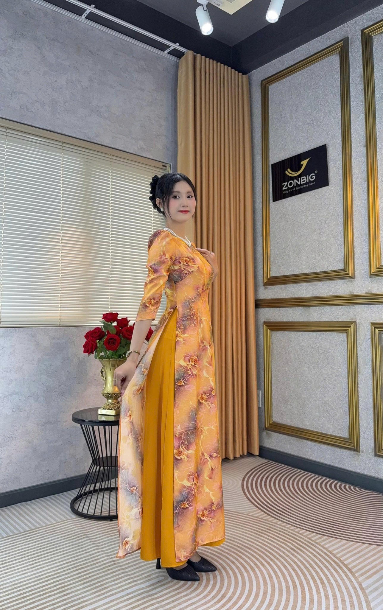 Đầm giả áo dài - Y2222 - Thương hiệu ZONBIG_thumbnail_1