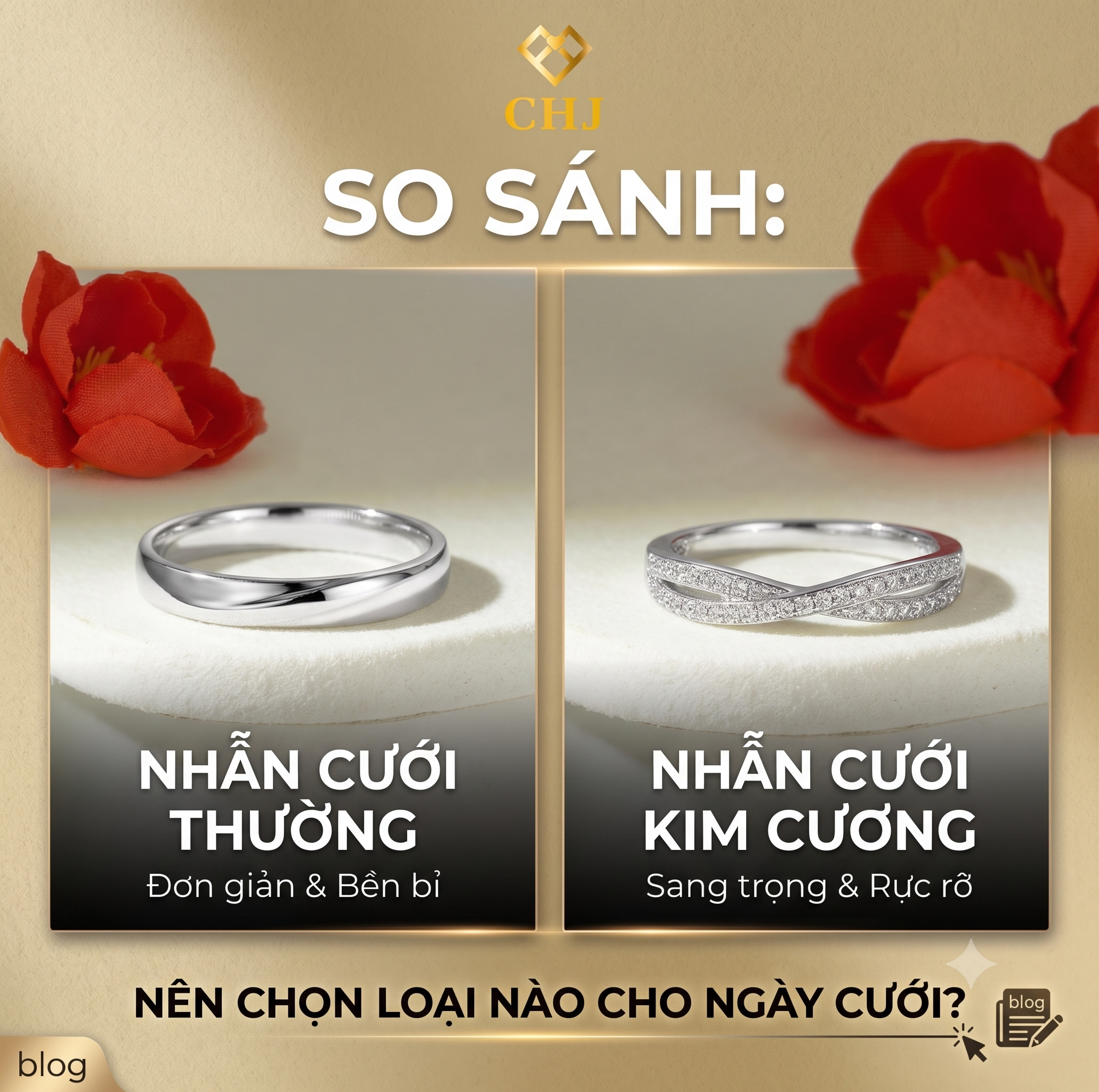 Nhẫn Cưới Kim Cương: Cẩm Nang A-Z Cho Cặp Đôi Từ Chọn Đá, Kiểu Dáng Đến Giá & Kinh Nghiệm Mua