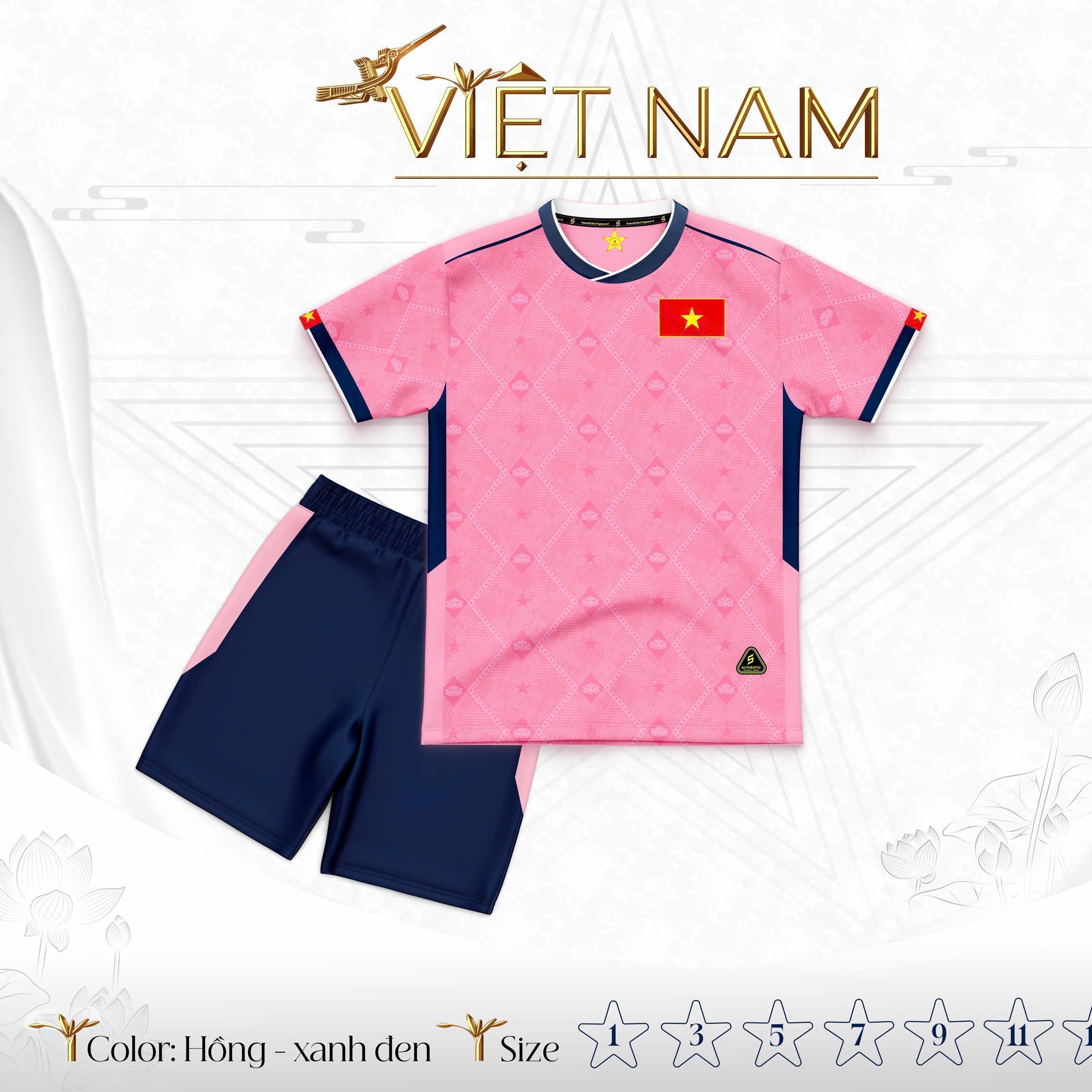 Quần Áo Bóng Đá Trẻ Em ĐT Việt Nam Thun Mè Thoáng Mát Thể Thao Đương Đại_thumbnail_1