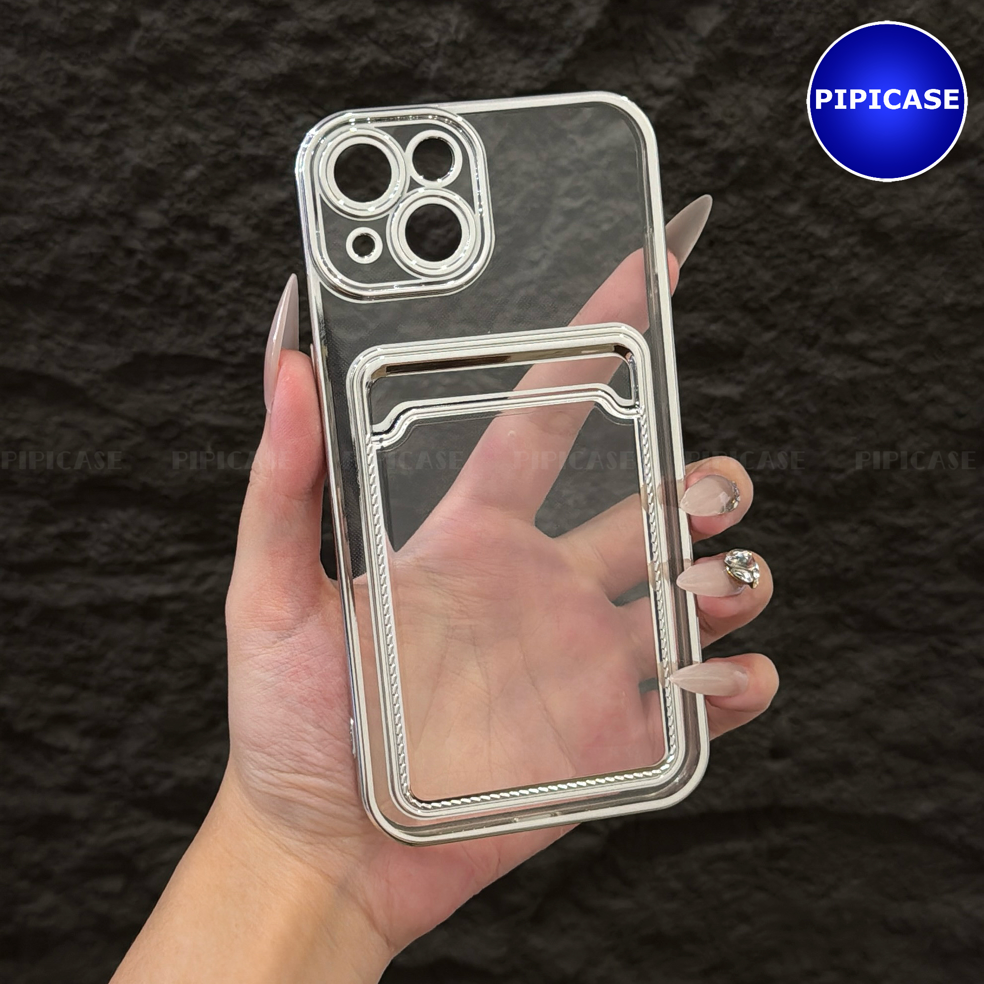 Ốp Lưng iPhone 14 - Ốp Thẻ - Bạc_thumbnail_13