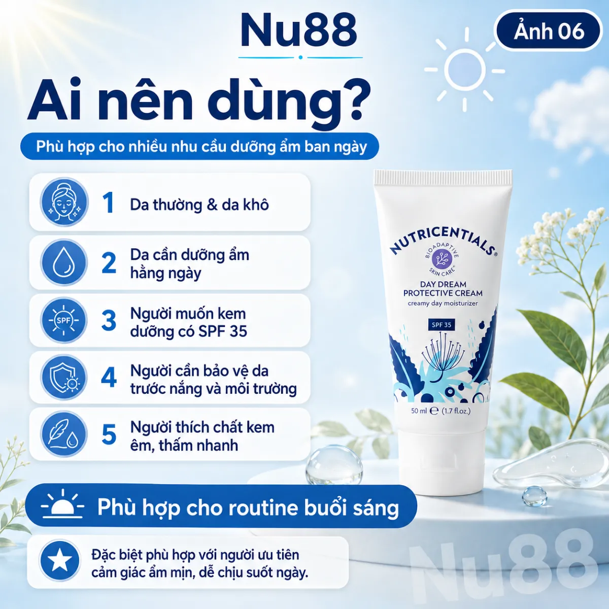 Kem Dưỡng Ẩm Ban Ngày Da Thường/ Da Khô Nutricentials Day Dream Protective Cream Creamy Day Moisturizer SPF 35_thumbnail_7