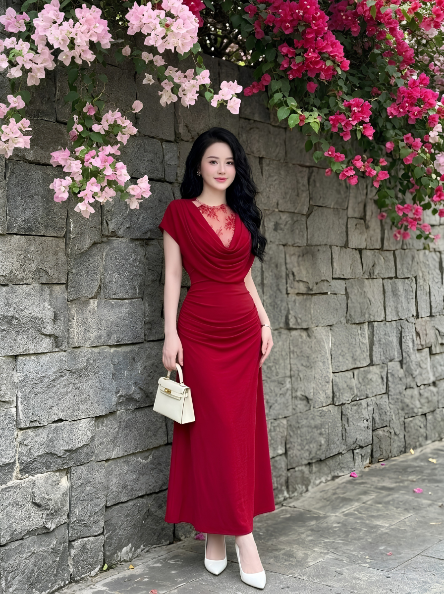 G62 - Đầm Cổ Yếm Nhũ Ánh Kim Cao Cấp_thumbnail_4