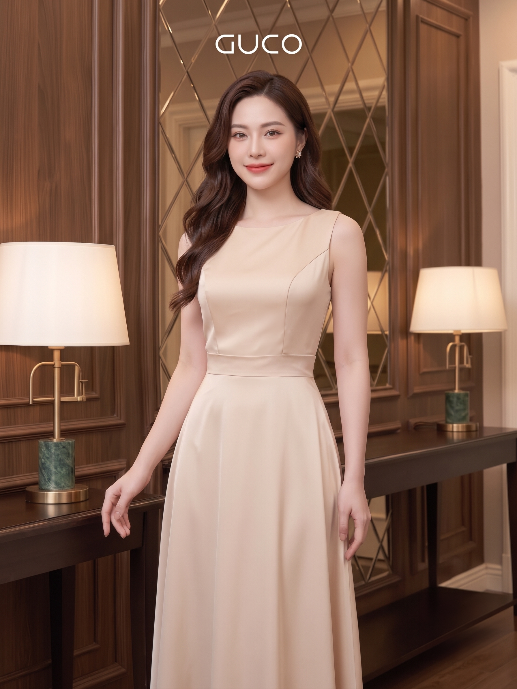 Đầm Dự Tiệc Kem Phối Áo Choàng - 5252_thumbnail_4