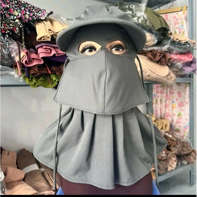 Nón Chống Nắng Mắt Phi Vải Thun Gân Lạnh 2 Lớp - Thun Mát Lạnh, Co Giãn Thoải Mái_thumbnail_8
