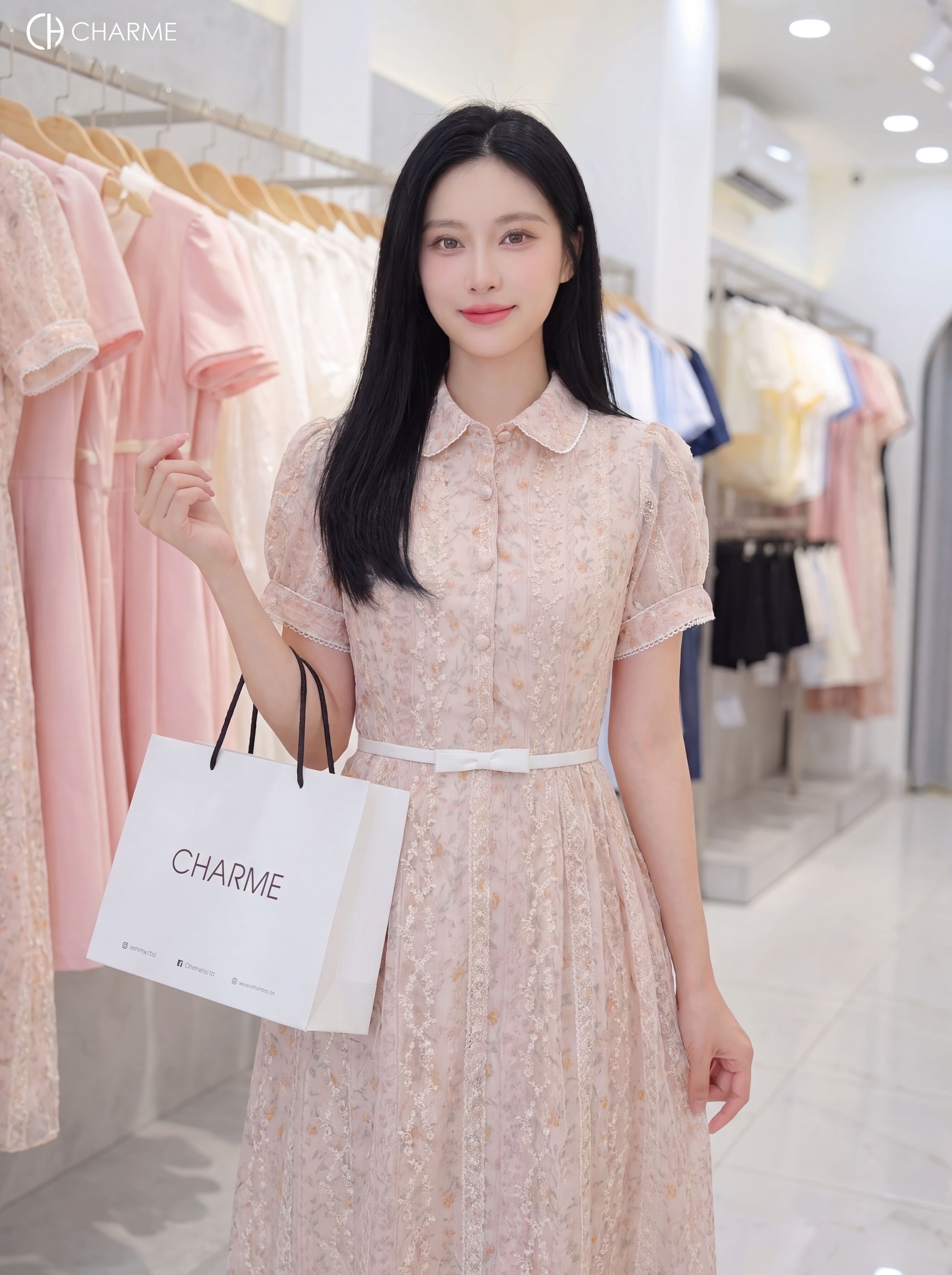 Váy phối tay nơ eo 607013_thumbnail_2
