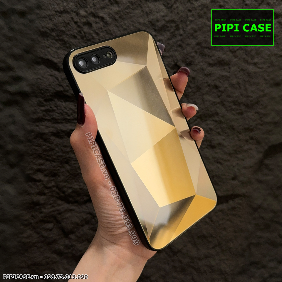 Ốp Lưng iPhone 7 Plus / 8 Plus - Kim Cương 6D - Vàng_thumbnail_2