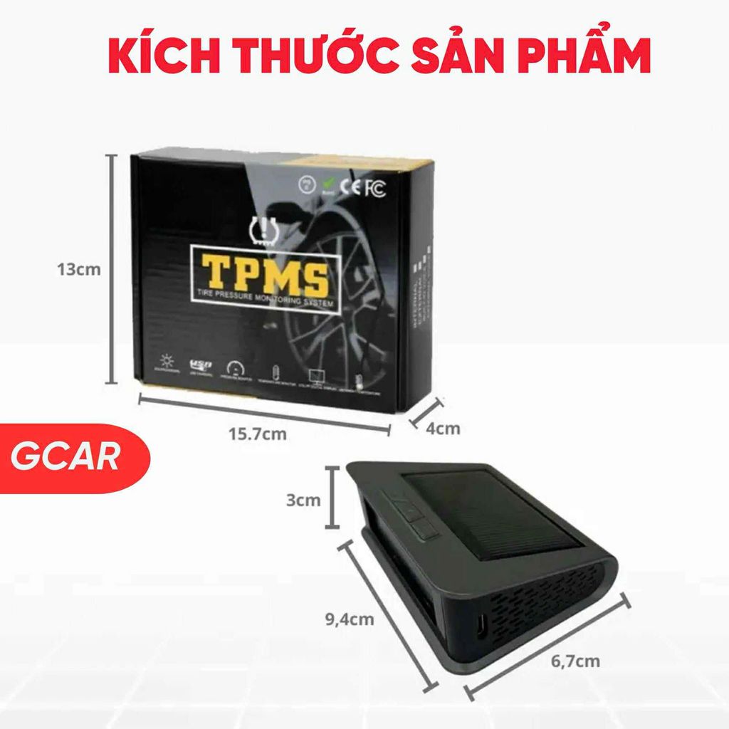 Cảm Biến Áp Suất Lốp Ô Tô TPMS Sạc NLMT Lõi Đồng_thumbnail_9