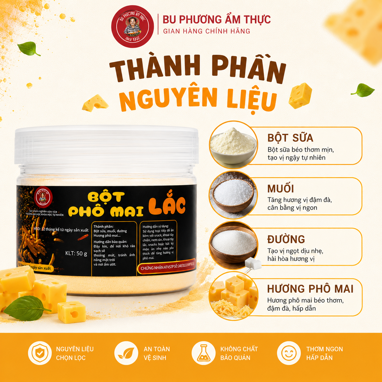 Bột Phô Mai Lắc Bu Phương 50G – Lắc Khoai Tây, Gà Rán - BP22_thumbnail_6