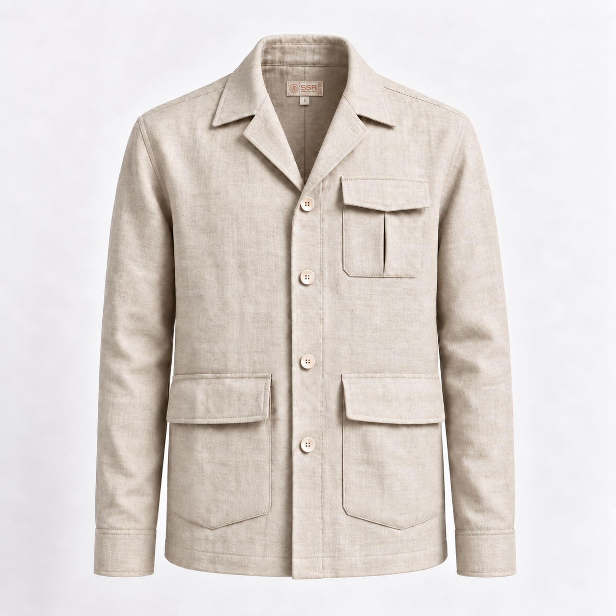100% PREMIUM LINEN - ÁO KHOÁC SAFARI