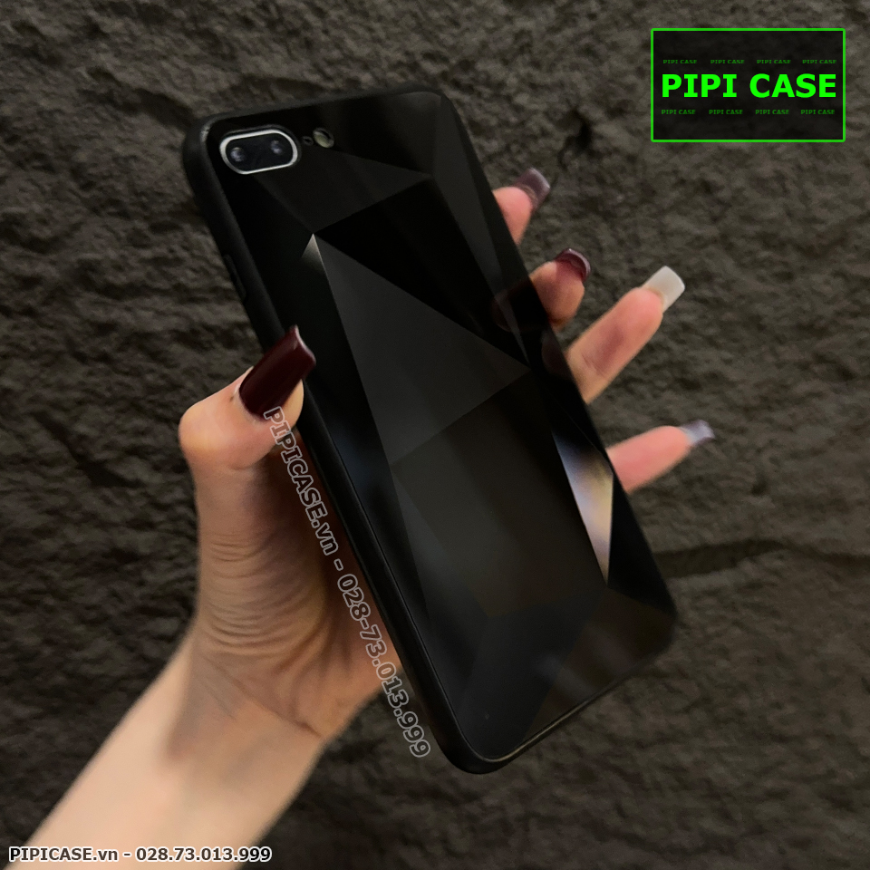 Ốp Lưng iPhone 7 Plus / 8 Plus - Kim Cương 6D - Đen_thumbnail_1