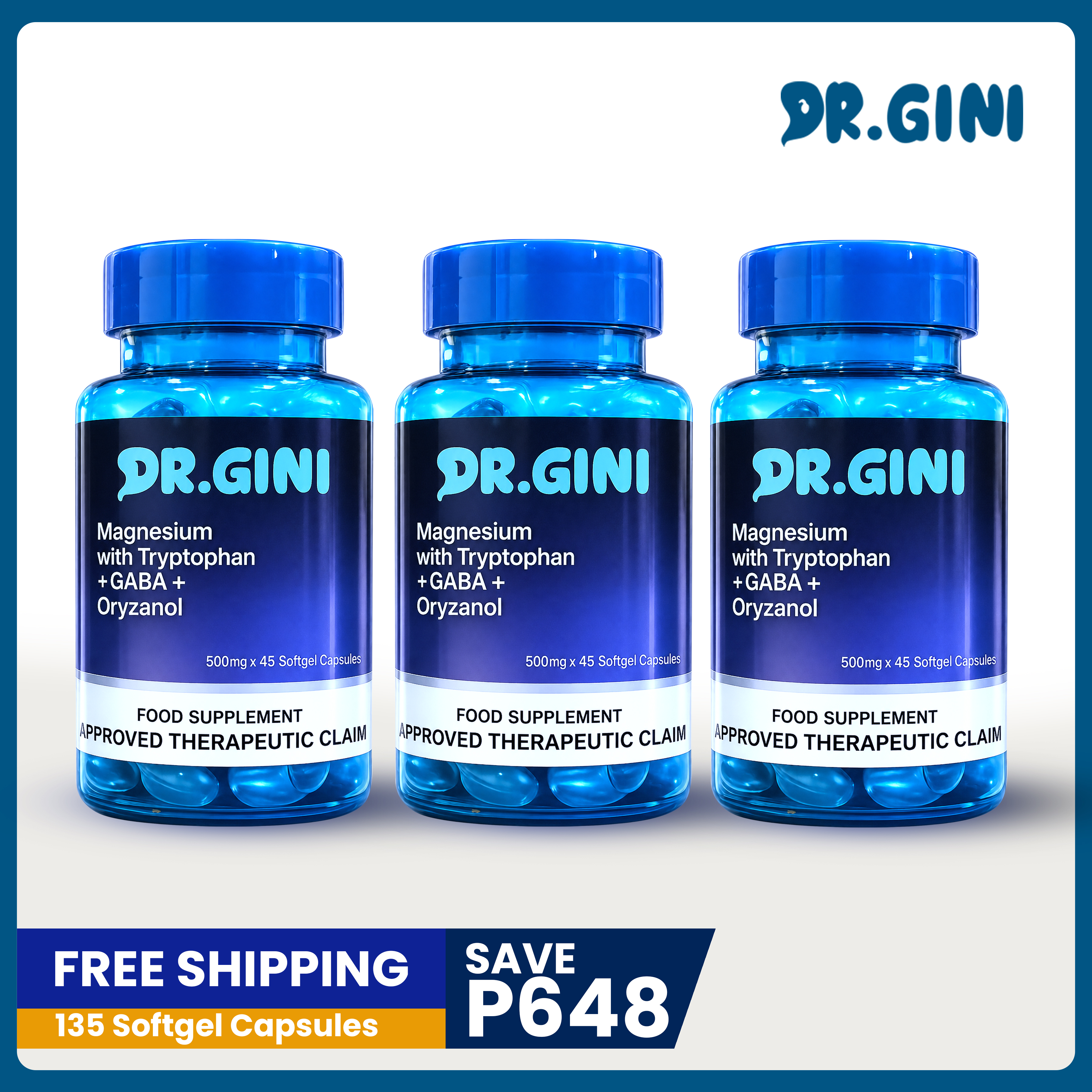 Dr. Gini Magnesium (3 bottles)