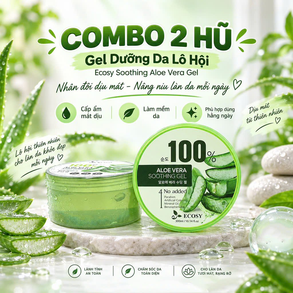 COMBO 2 HŨ GEL LÔ HỘI ECOSY
