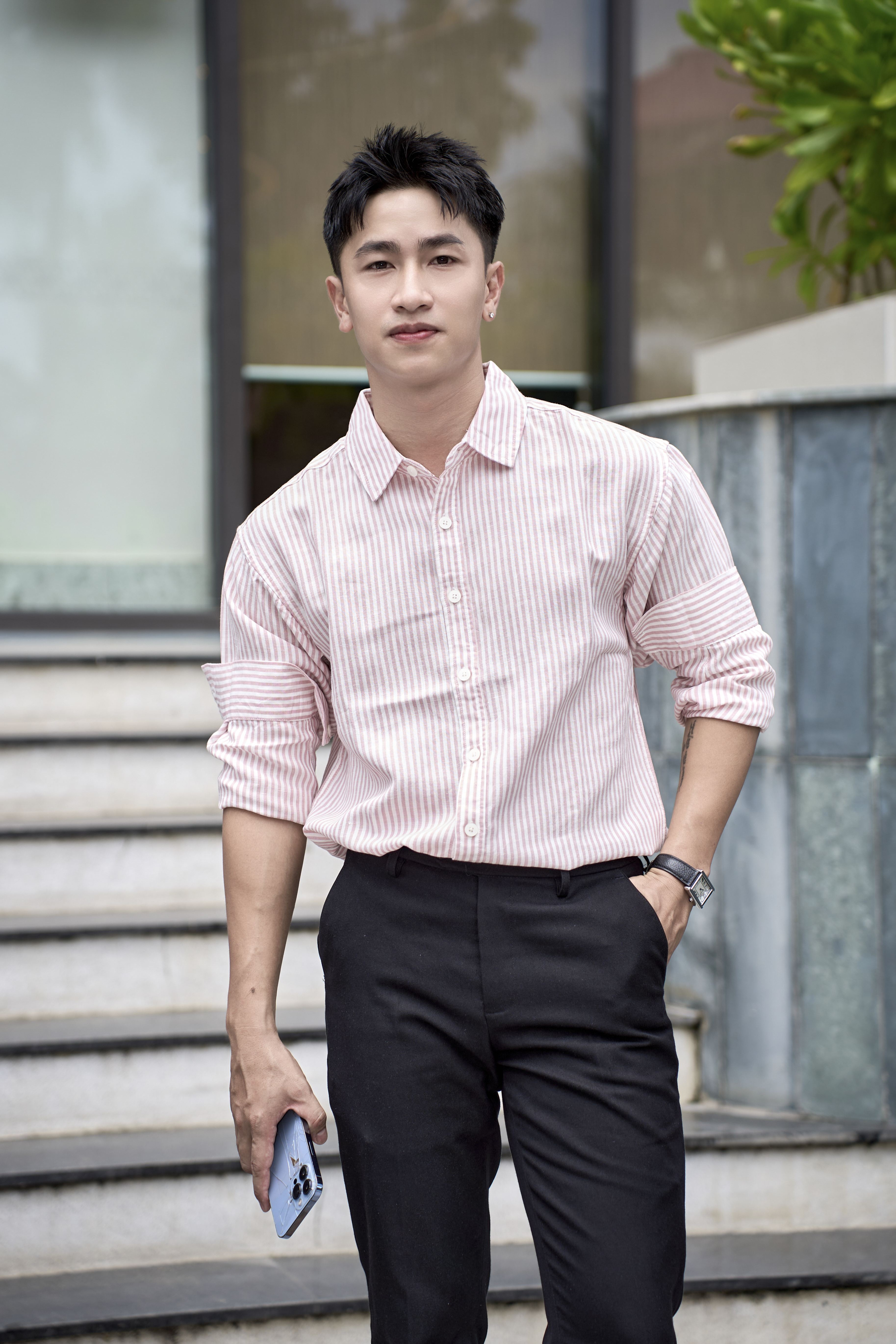 SA130 - Áo sơ mi nam kẻ sọc kiểu Nhật, chất lanh thoáng mát, dáng rộng thoải mái_thumbnail_4