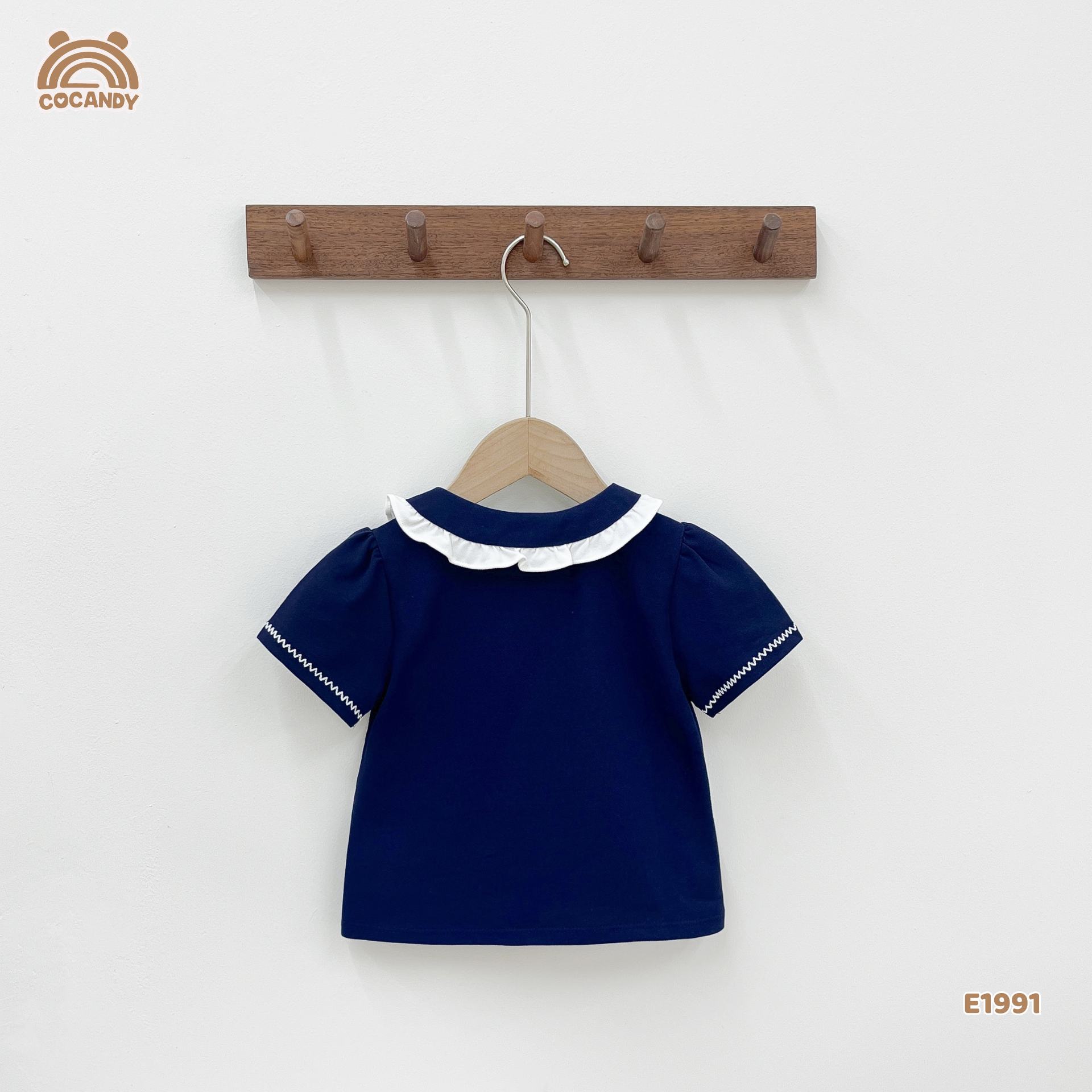 Áo cộc polo XANH THAN cổ phối bèo tag CCD_thumbnail_9