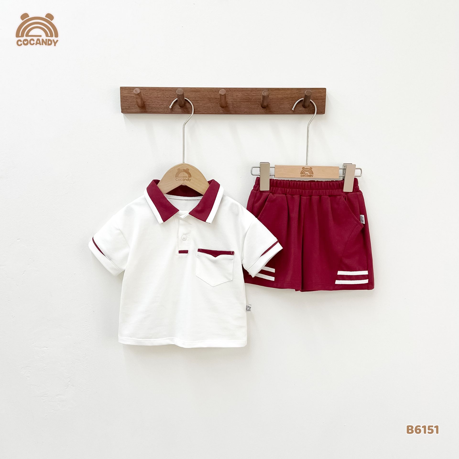 Bộ cộc polo TRẮNG phối đỏ túi ốp_thumbnail_1
