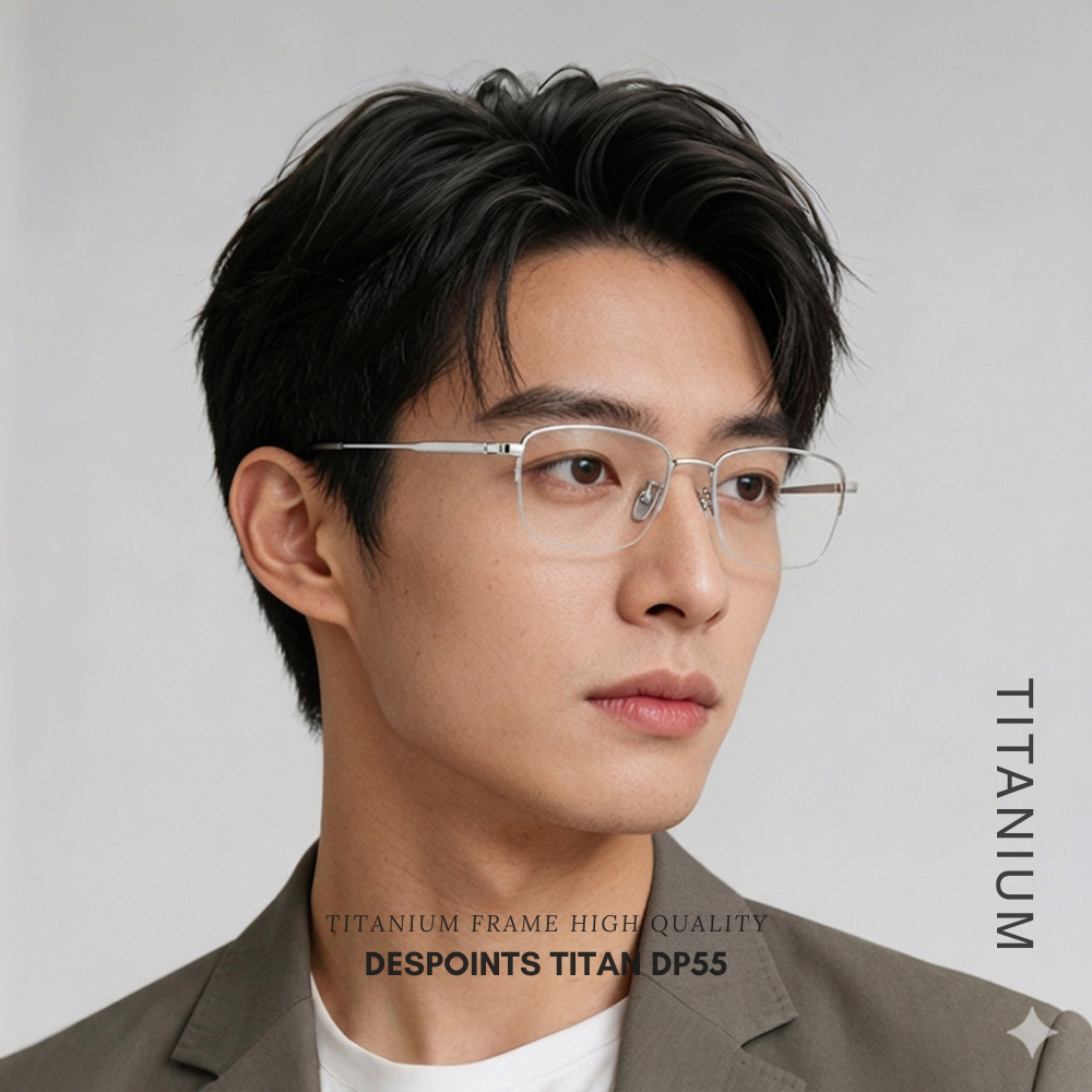 [Premium] Gọng Kính Titan nửa viền cao cấp. Chất liệu Titan nhẹ & bền. Phù hợp đa dạng form mặt_thumbnail_3