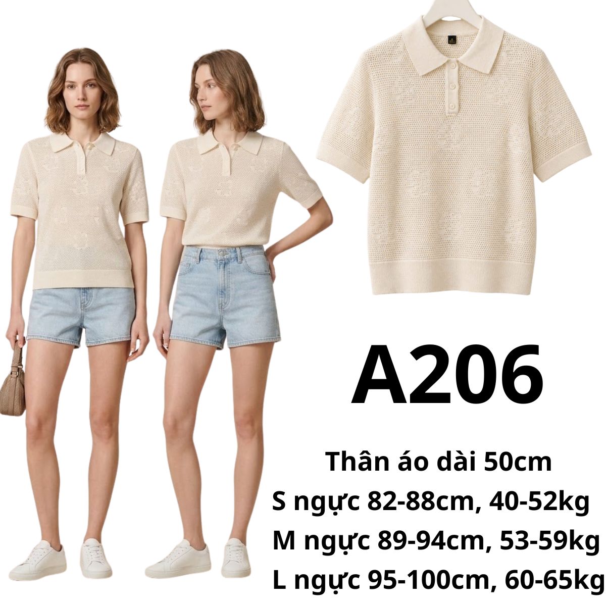 A206 - Áo len polo