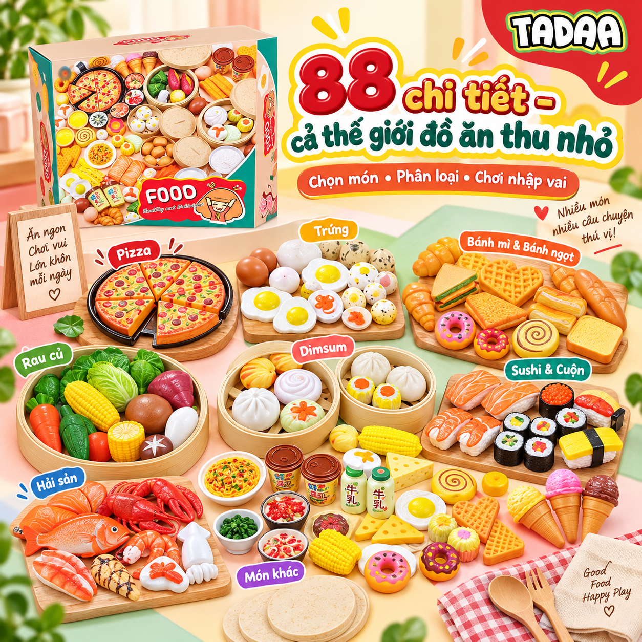 Bộ đồ chơi nấu ăn 88 chi tiết – Bé Làm Đầu Bếp_thumbnail_4