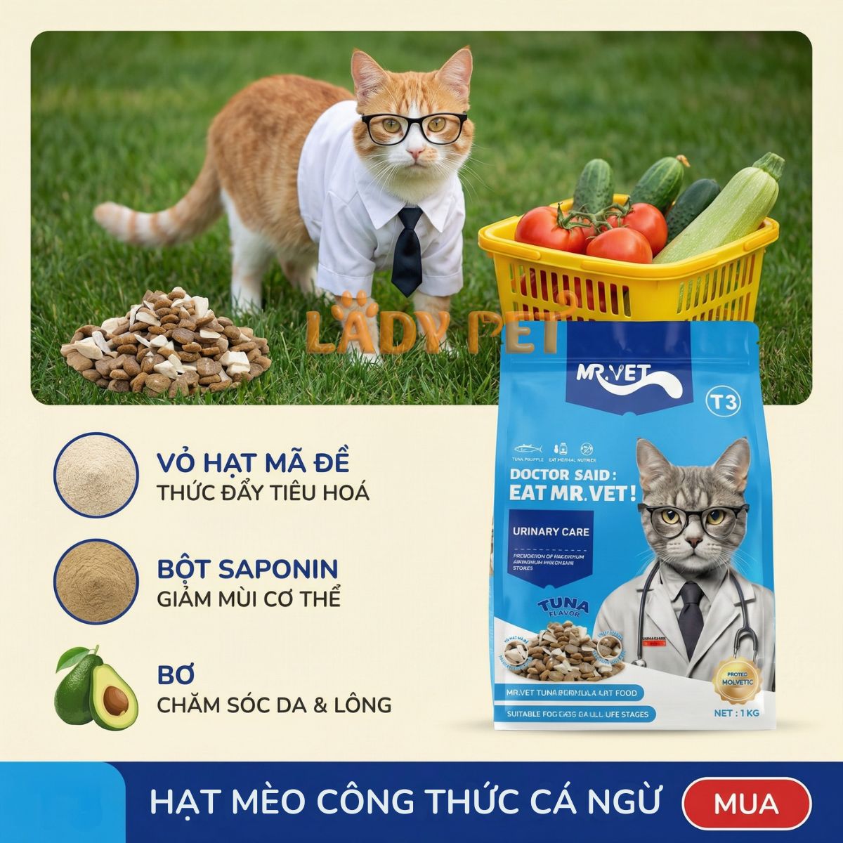 Hạt cho mèo MR VET T3 cho mèo (1KG)_thumbnail_1