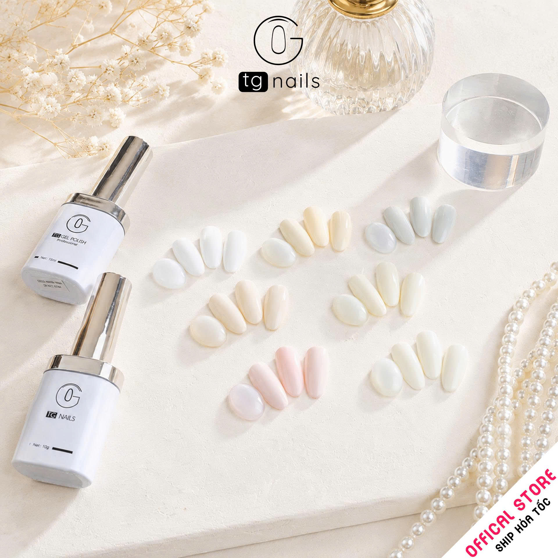 Sơn gel Trắng chai 10g TG Nails
