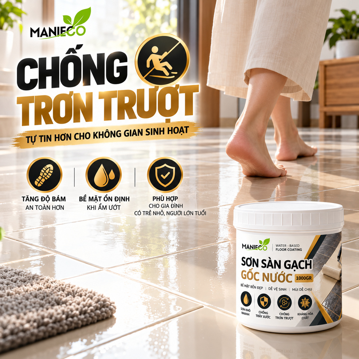 Sơn Gạch, Sàn Đa Năng, Sơn Trên Các Bề Mặt Sàn Gỗ, Gạch, Đá, Xi Măng, Sơn Gốc Nước An Toàn, Mùi Dễ Chịu. Dung Tích 1KG = 5-6m2_thumbnail_12