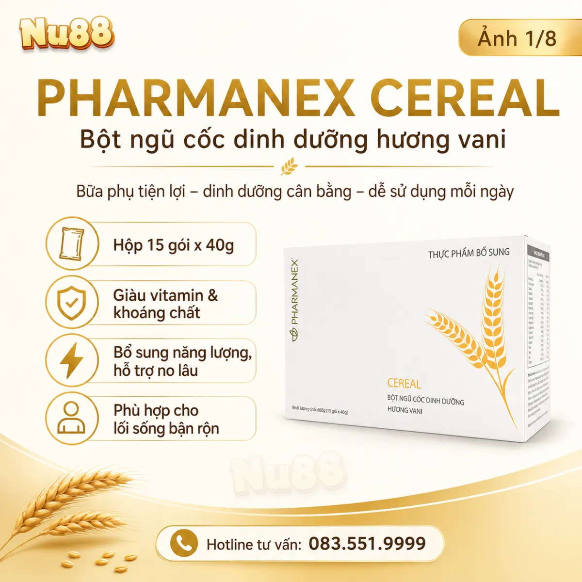 Thực phẩm bổ sung - Bột Ngũ Cốc Dinh Dưỡng Pharmanex Cereal_thumbnail_16