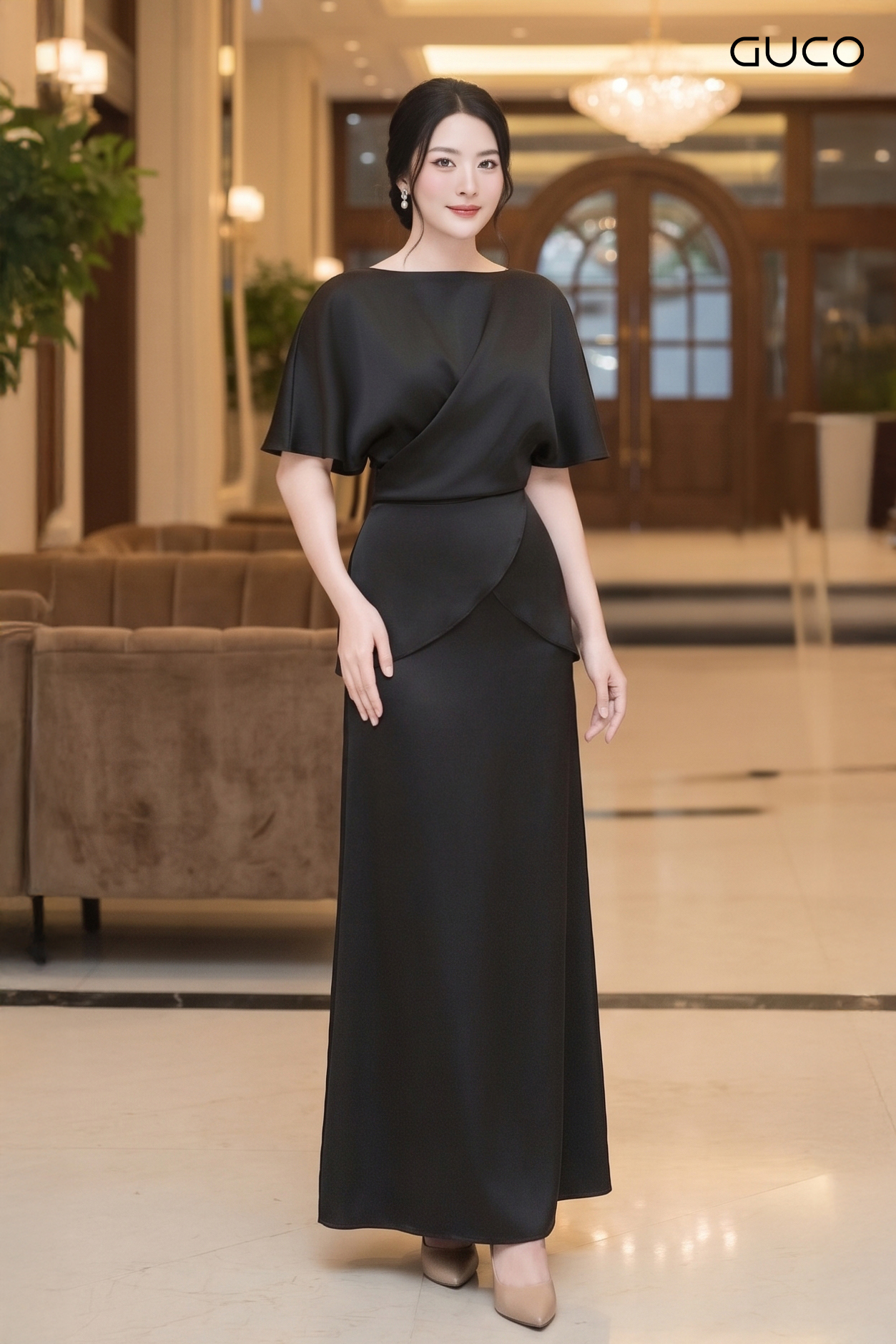 Chân Váy Dài Đen Sang Trọng