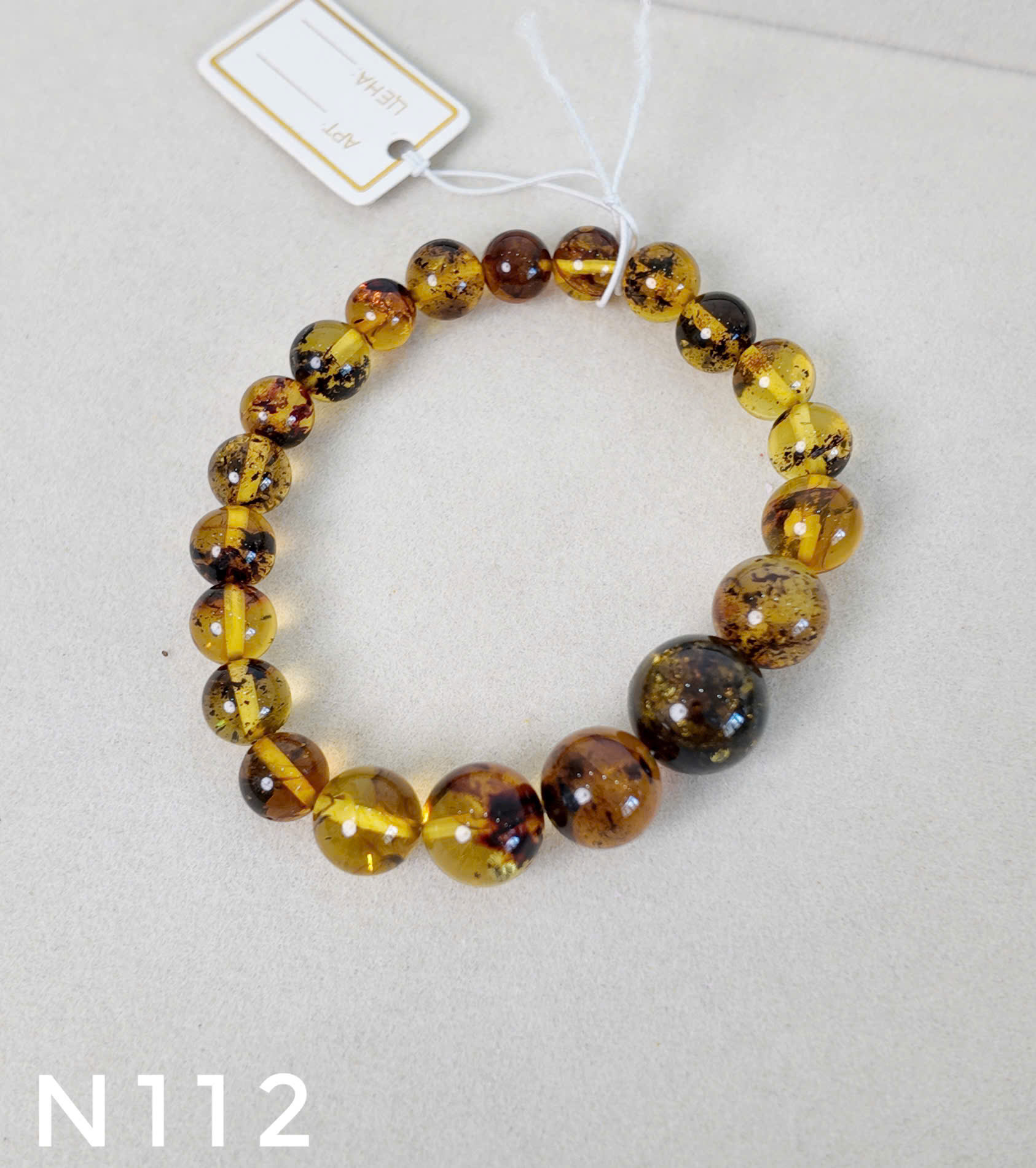 Vòng Tay Hổ Phách Rêu Đầm Lầy Đa Sắc Dáng Đuổi – N112_thumbnail_2