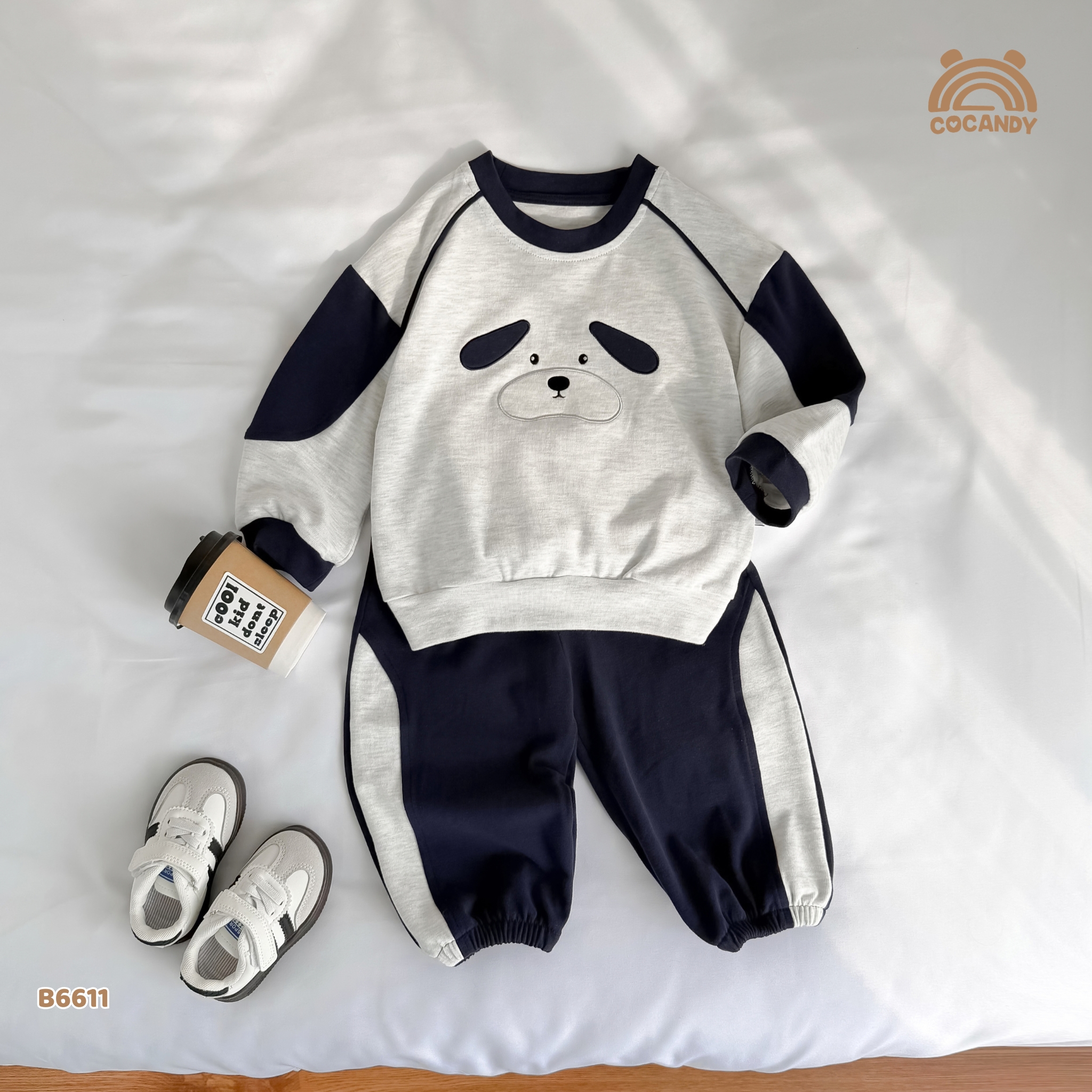 Bộ dài GHI họa tiết gấu