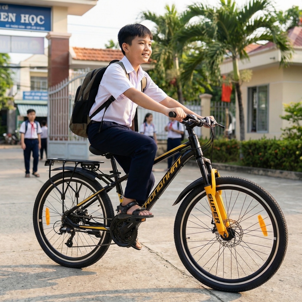 [TẶNG PHỤ KIỆN] Xe Đạp Thể Thao Thống Nhất Super 24 Dành Cho Học Sinh, Người Lớn Đi Học