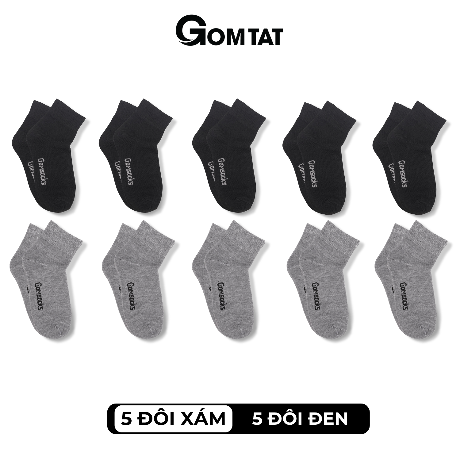 Tất cổ cao nam nữ GOMTAT trơn màu basic thoáng khí - VNX-SOCKS-CAO_thumbnail_18