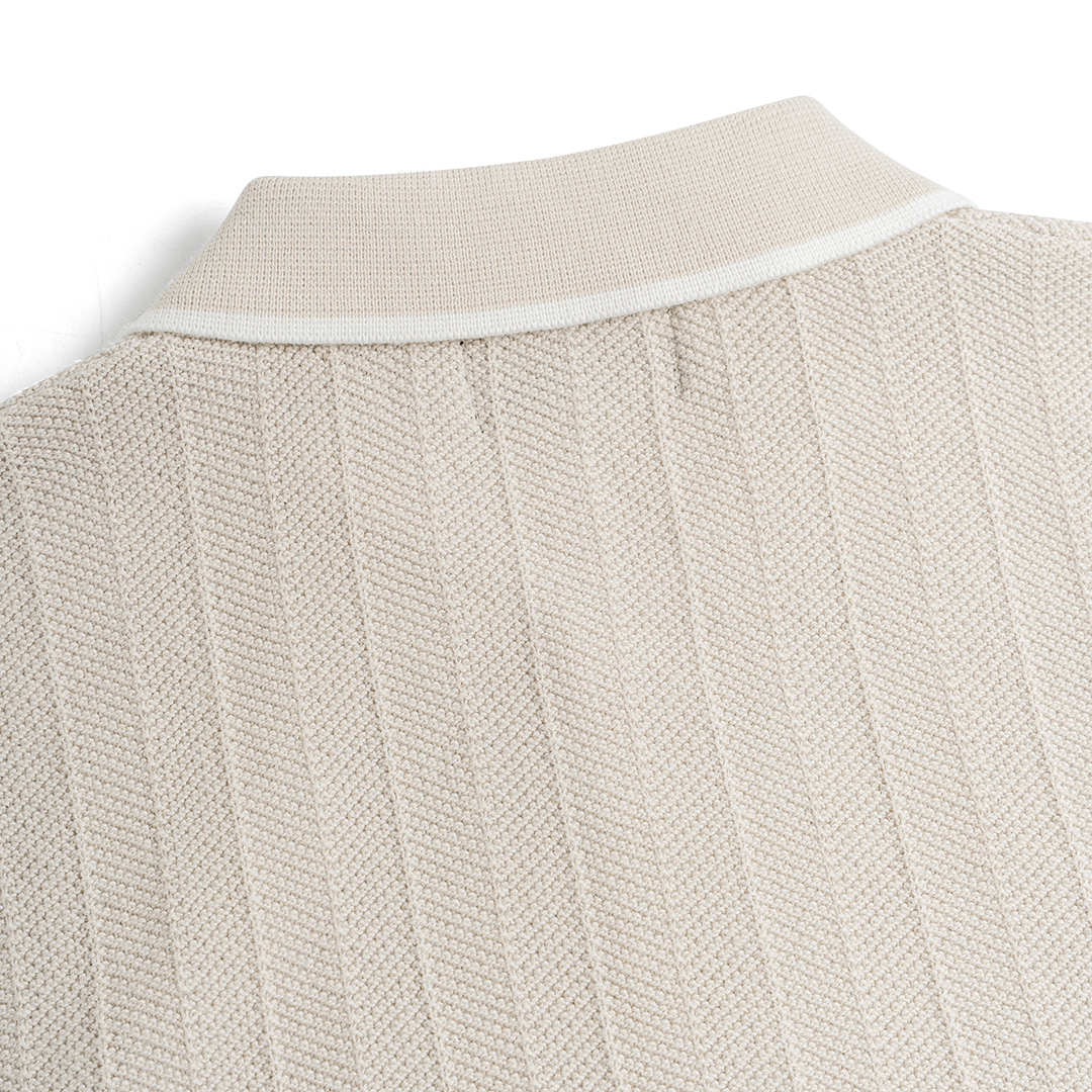 Polo Dệt Kim Herringbone Phối Viền Cổ_thumbnail_7