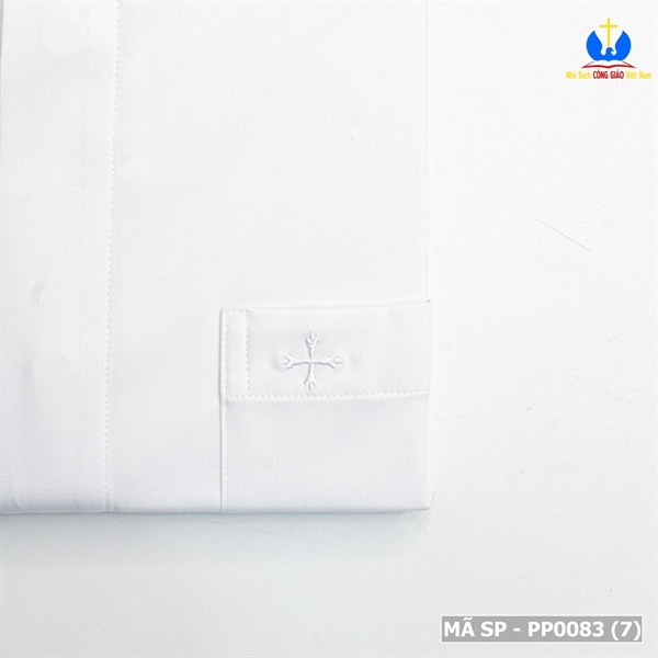 Áo sơ mi cổ côn dài tay màu trắng XL X 8C_thumbnail_1