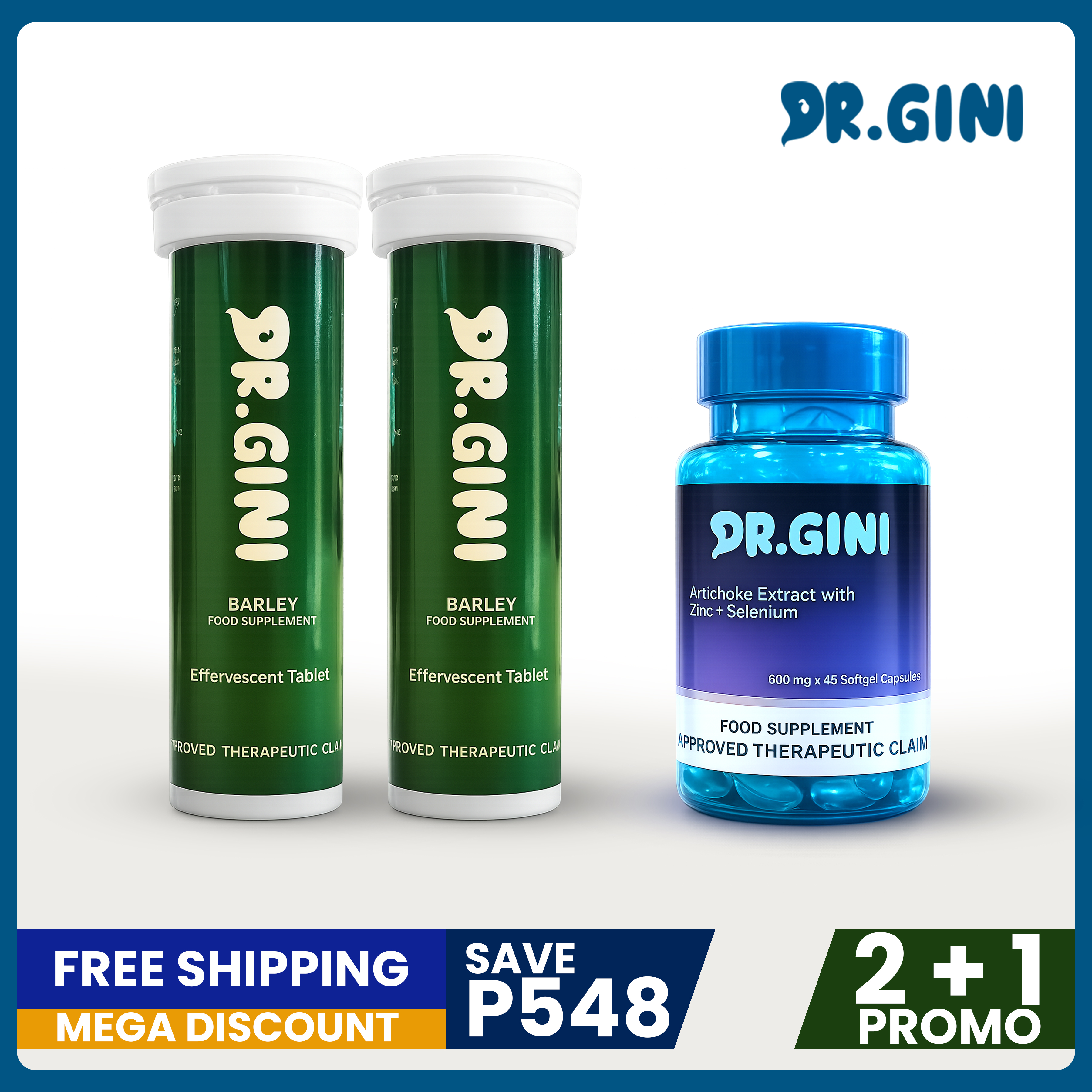 (2+1) Dr. Gini Barley | FREE Dr. Gini Artichoke
