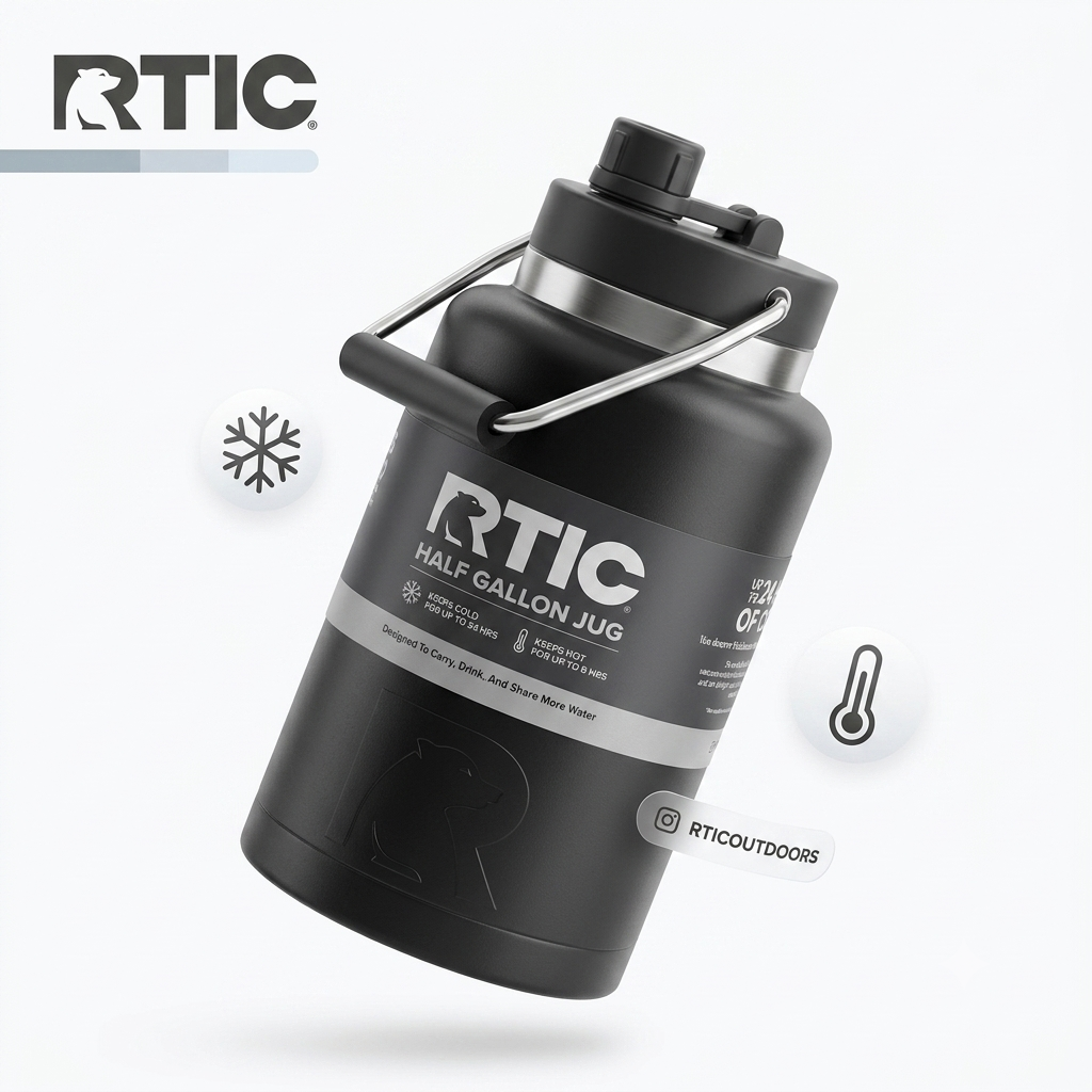 Bình Giữ Nhiệt RTIC Insulated Jug (1.8L)