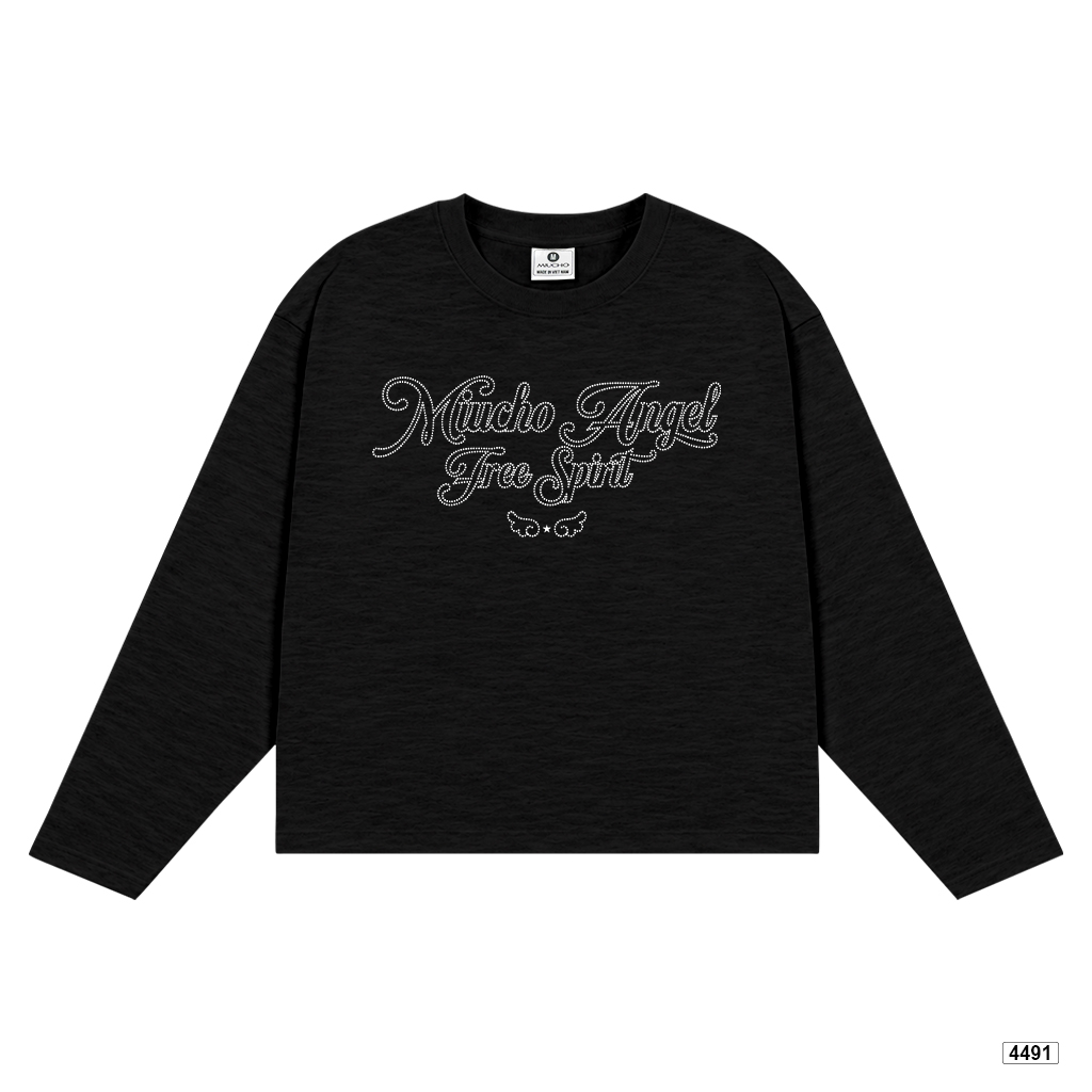 Áo thun tay dài boxy Miucho cotton xược Hàn Quốc 4491_thumbnail_7