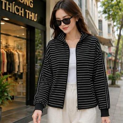 Thích Thư Áo Khoác Thun Mã G44 - Chất Liệu Cao Cấp Mềm Mịn Co Giãn Tốt Form Suông Thoải Mái Che Khuyết Điểm Phong Cách Trẻ Trung_thumbnail_4