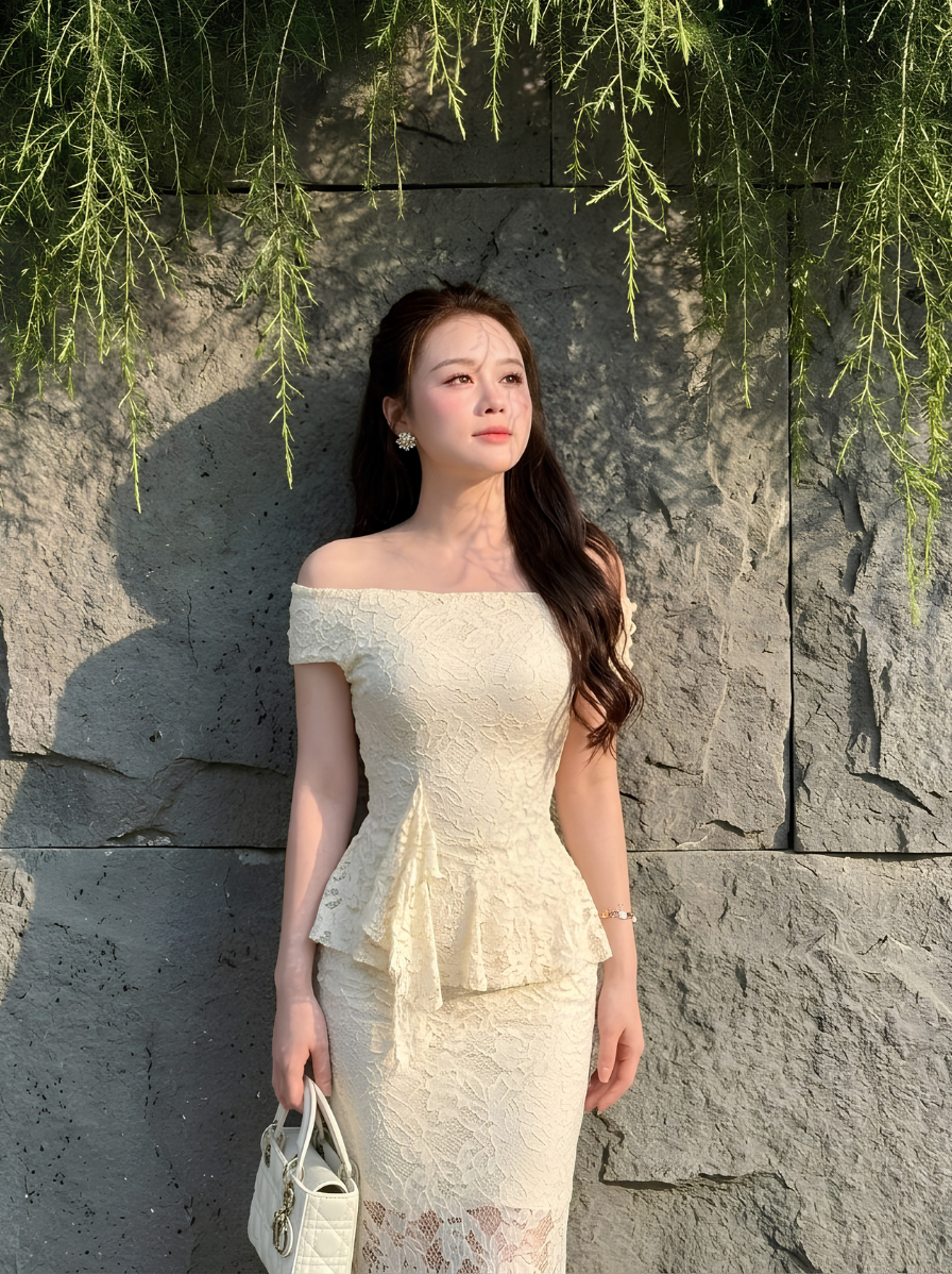 G52 - Đầm Ren Peplum Trễ Vai Cao Cấp_thumbnail_4