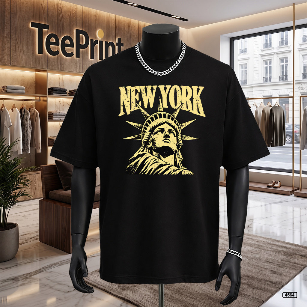 Áo thun nam oversize tượng nữ thần TeePrint 4564