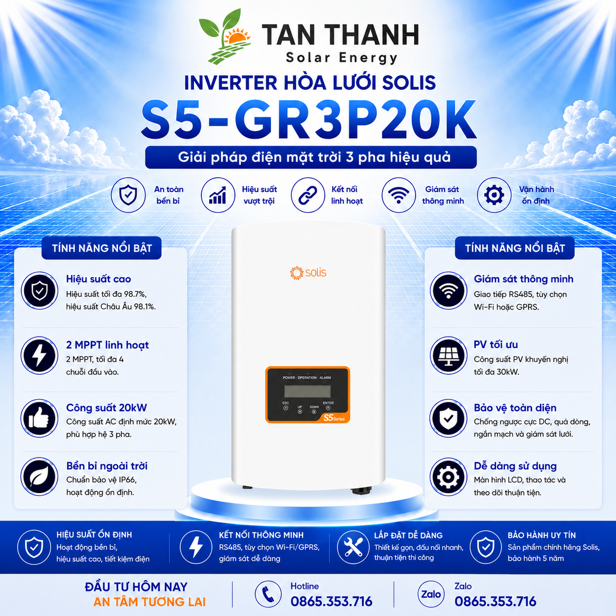 Solis S5-GR3P20K 20kW 3 Pha