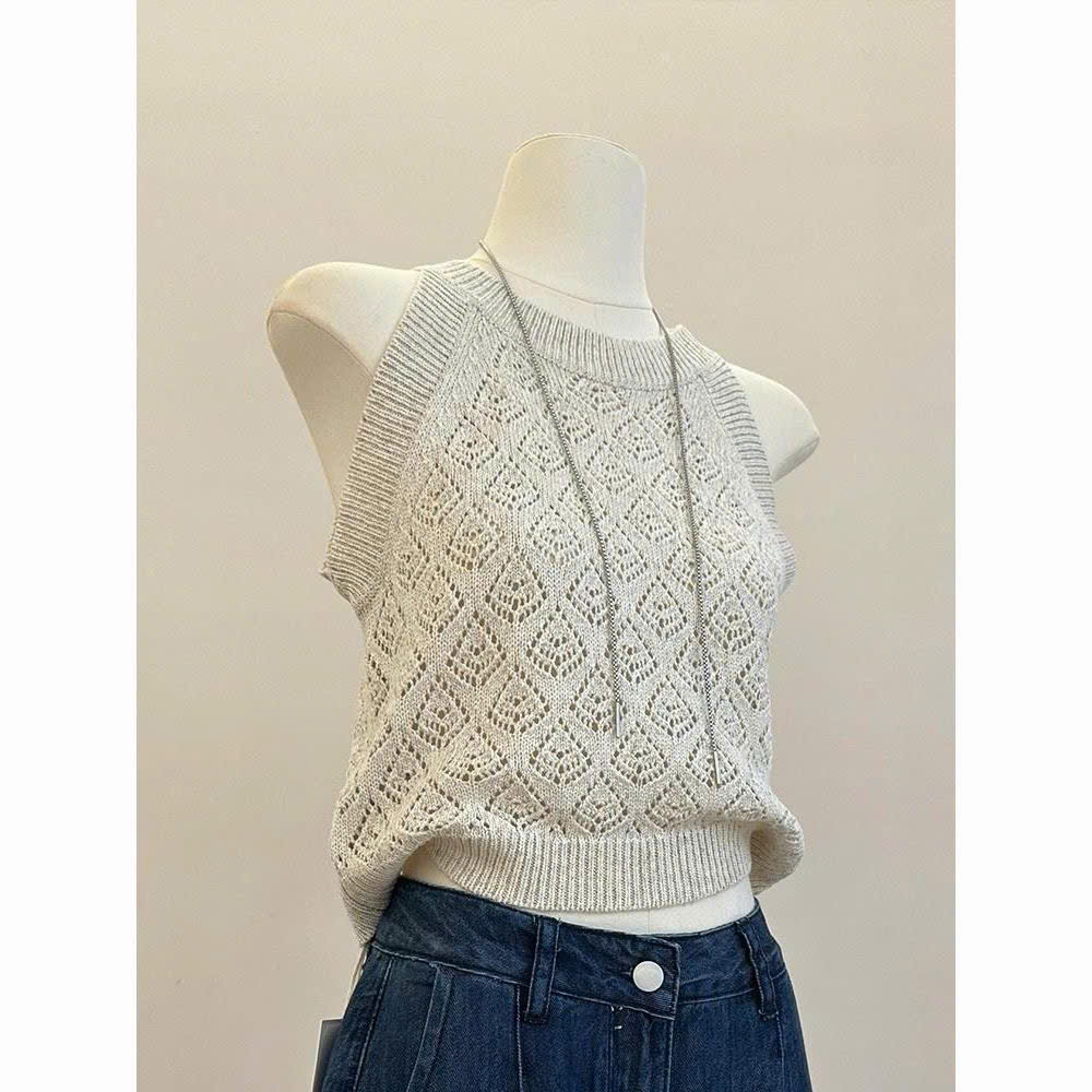 MS XS0706375: Áo sát nách (tank top) đan móc._thumbnail_2