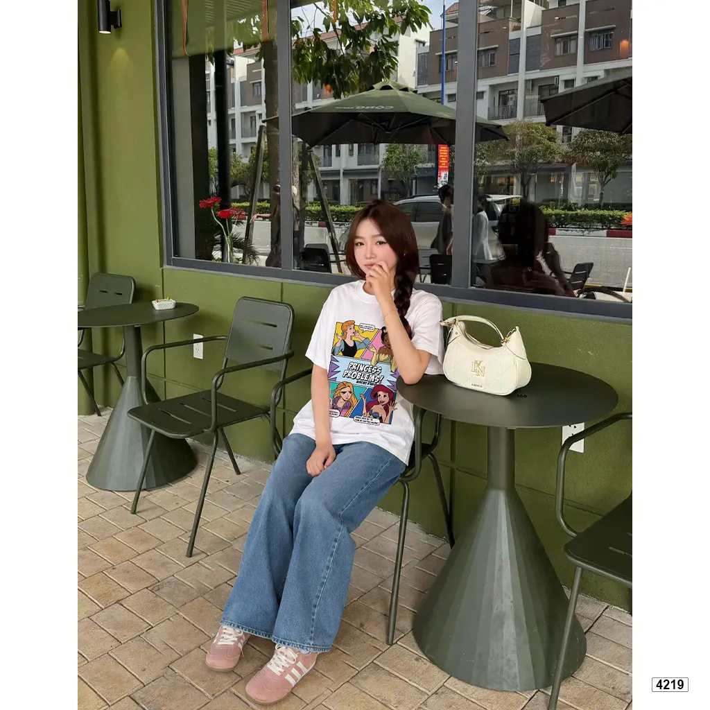 Áo thun nữ form boxy hoạt hình công chúa Miucho 4219_thumbnail_4
