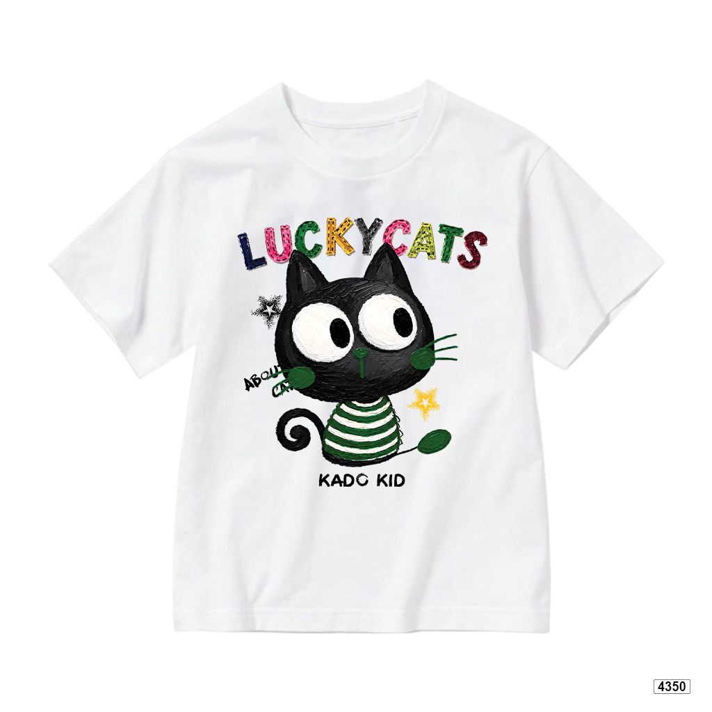 Áo thun bé trai bé gái form rộng Lucky Cats Kado 4350_thumbnail_7