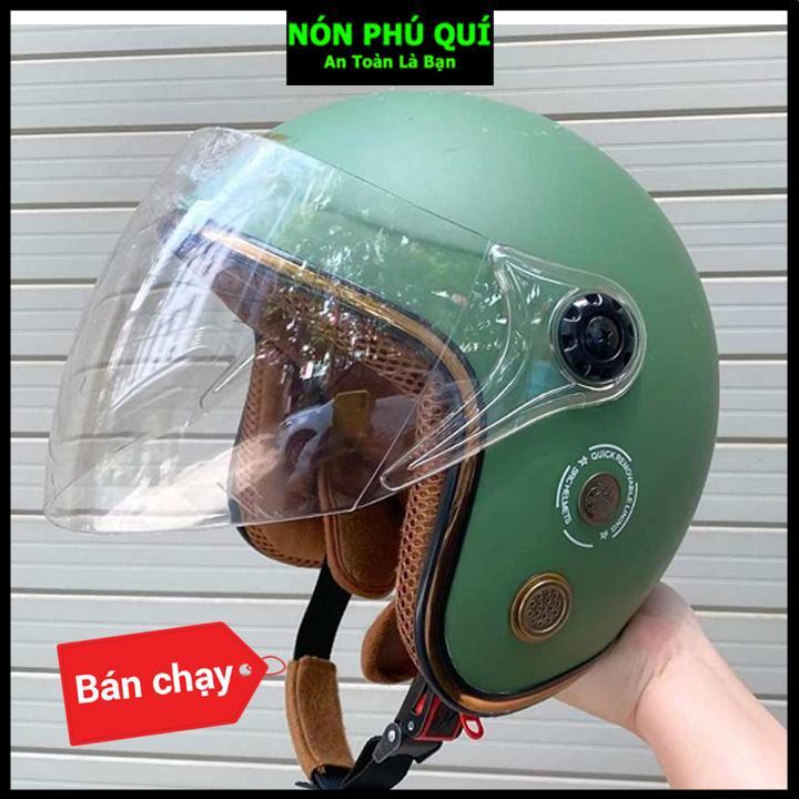 Nón bảo hiểm 3/4 kính dài Phú Quí hàng chất lượng dẹp Mh01_thumbnail_4