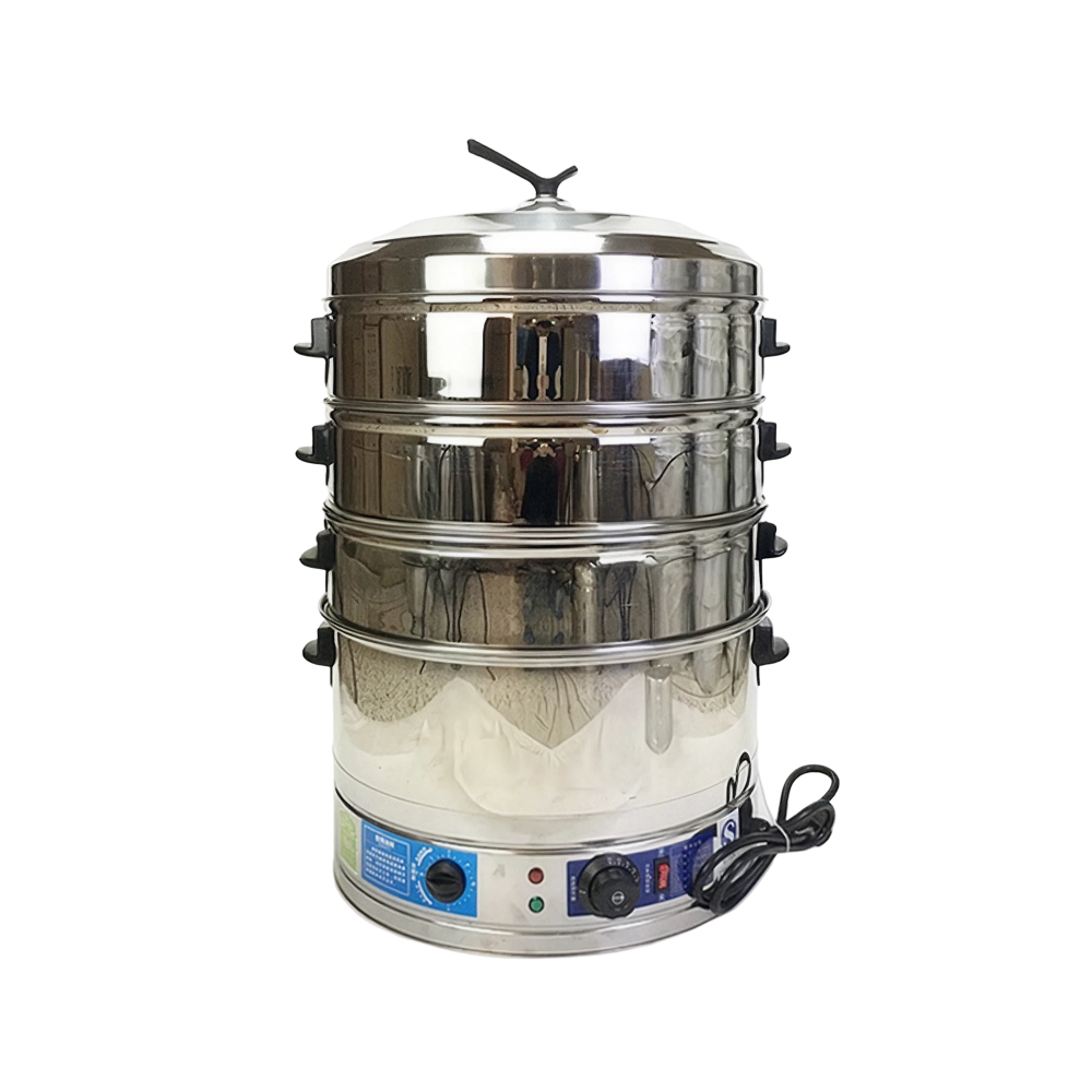 Nồi hấp bánh bao 3 tầng 47cm dùng điện