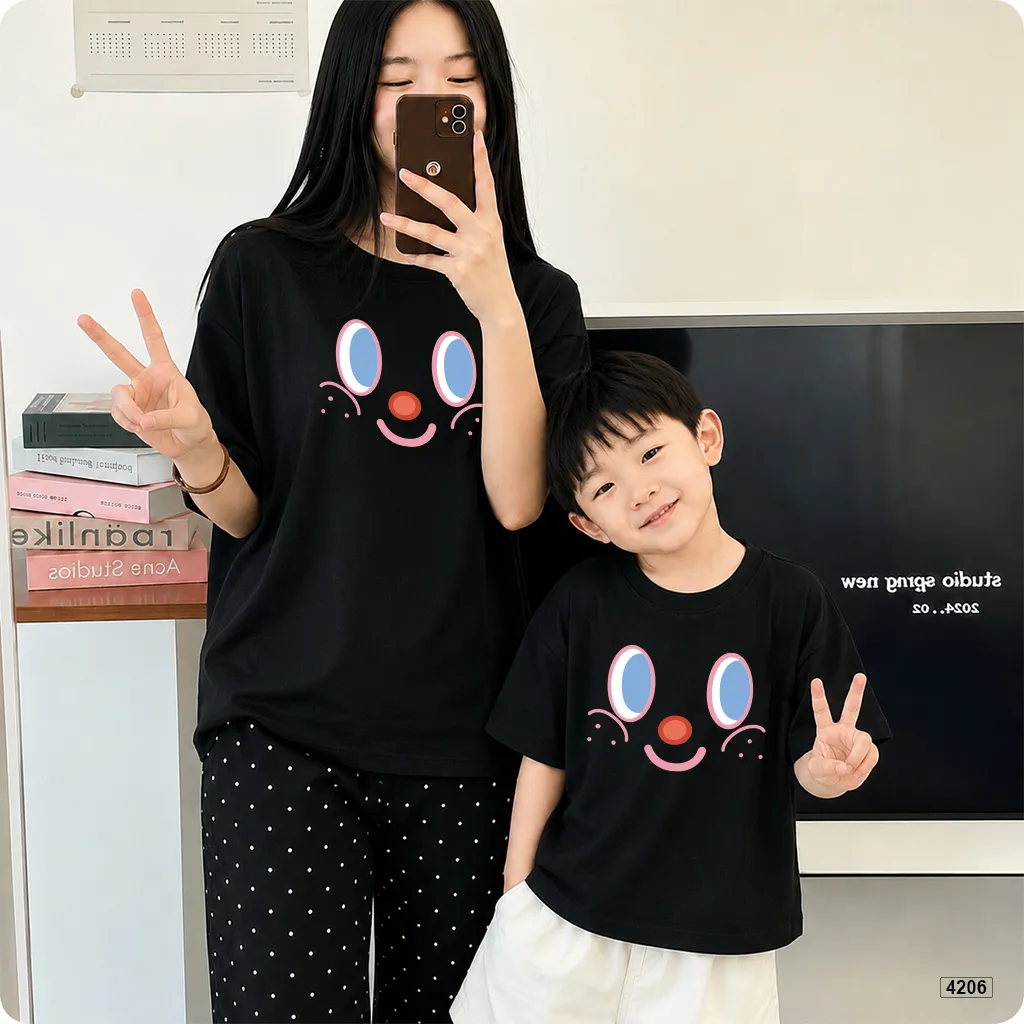 Áo thun gia đình Mặt cười đáng yêu Kado 4206_thumbnail_2