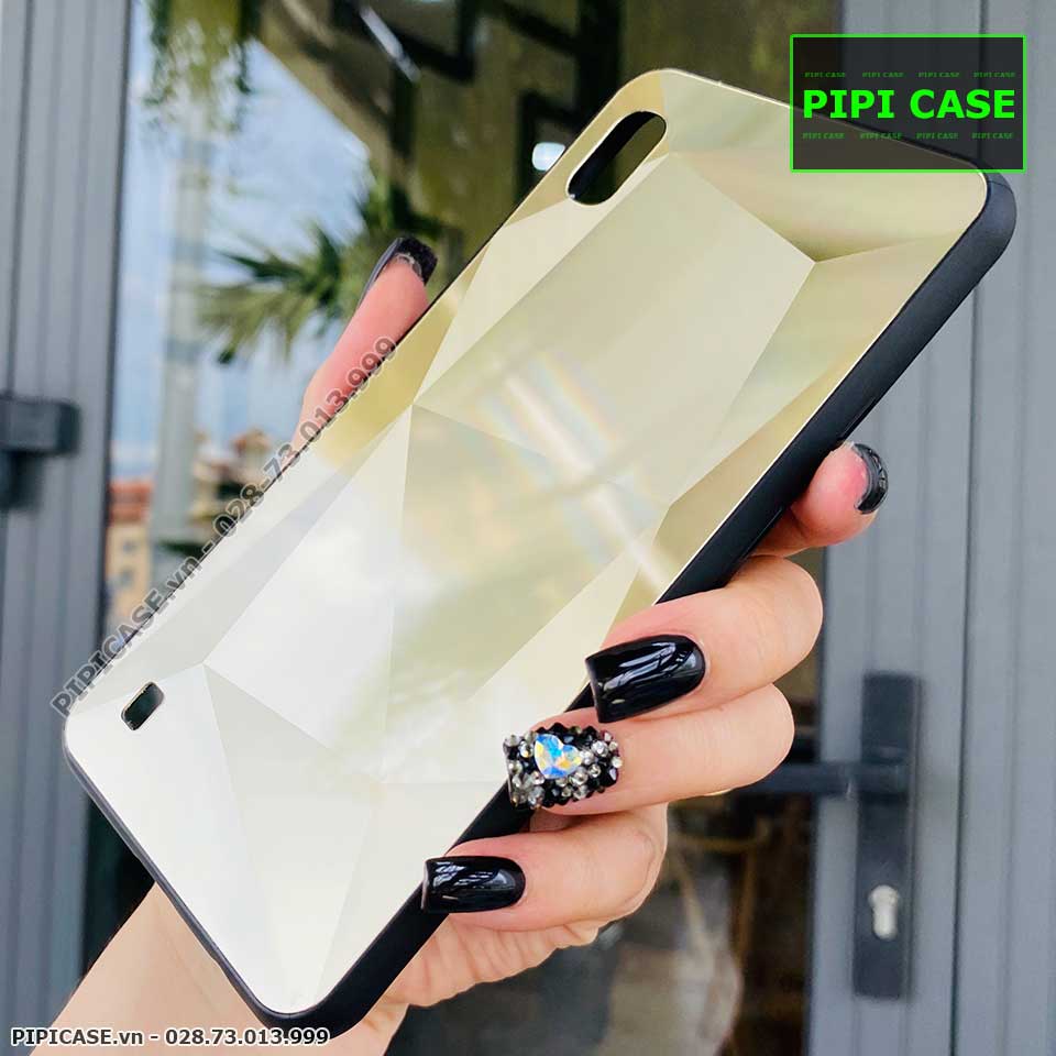Ốp Lưng Samsung A10 - Kim Cương 6D - Vàng_thumbnail_2