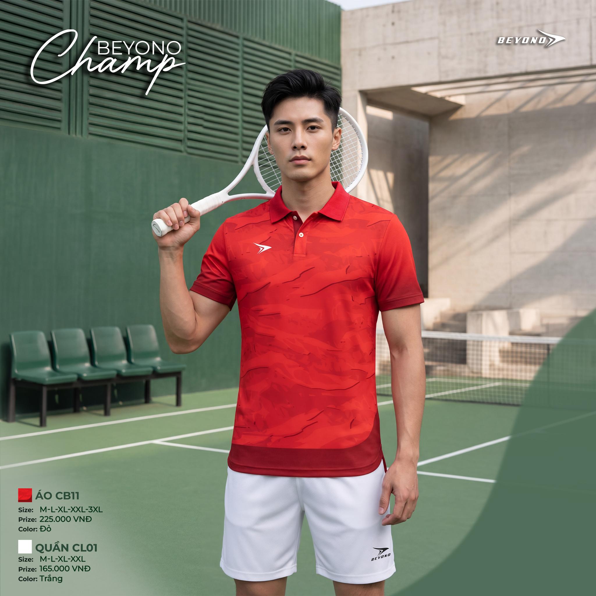BST Áo Thể Thao Cổ Polo Beyono Champ CB11 Vải AirWeave Thoáng Khí Thể Thao Đương Đại_thumbnail_2