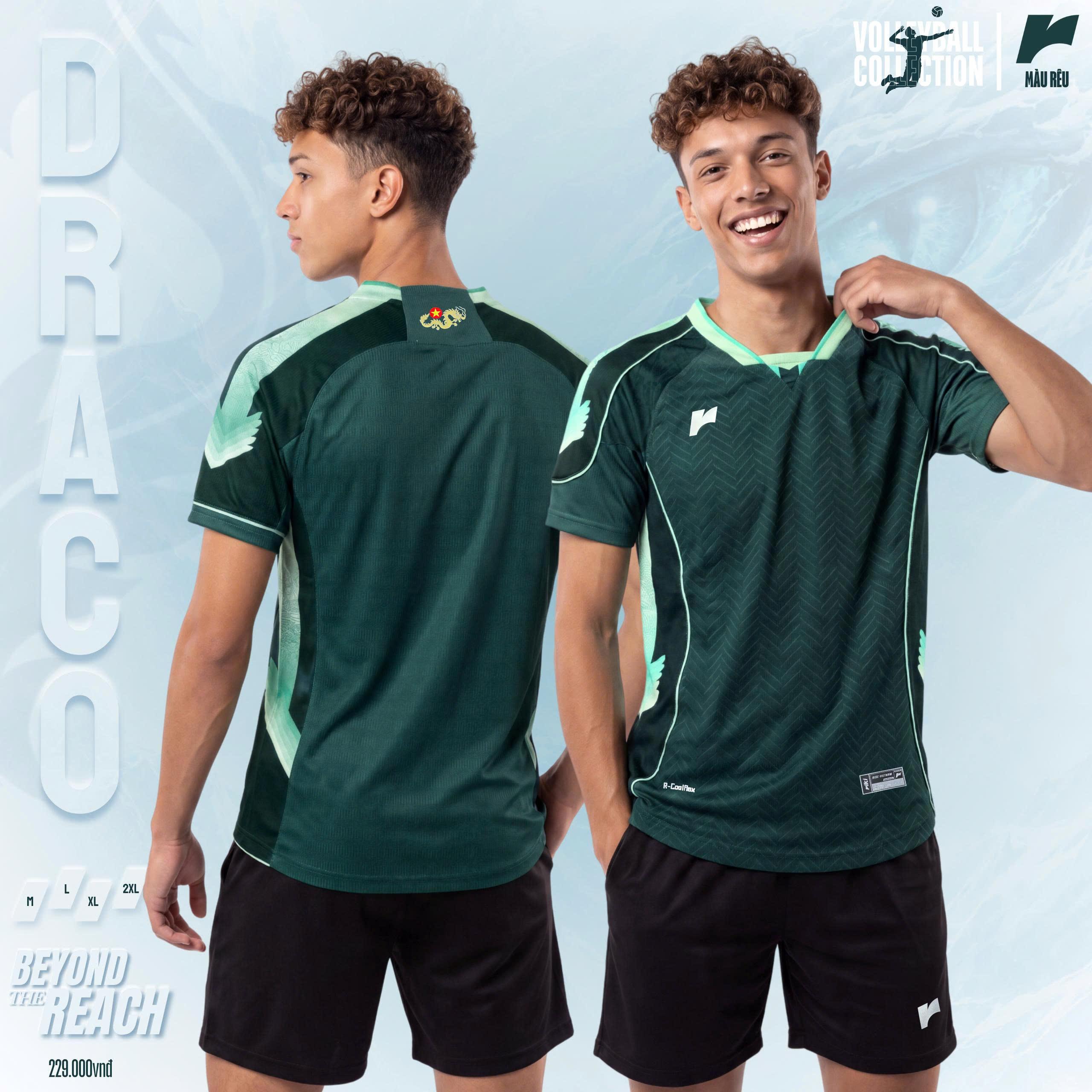 BST Quần Áo Bóng Chuyền Có Túi Riki Draco Thun Mè Thoáng Khí Thể Thao Đương Đại_thumbnail_1